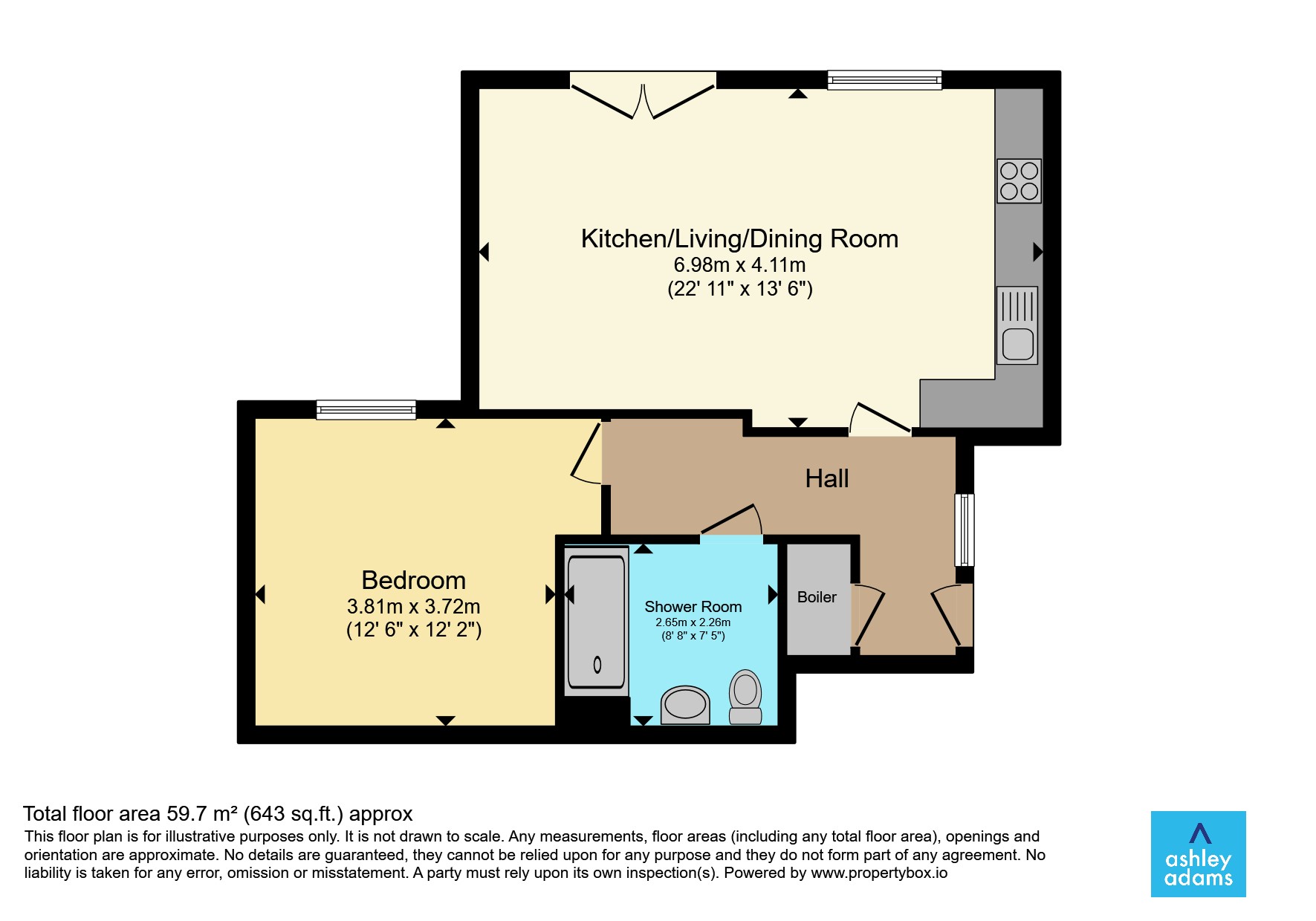2, Great Willow Court, Albany Road, Derby floorplan