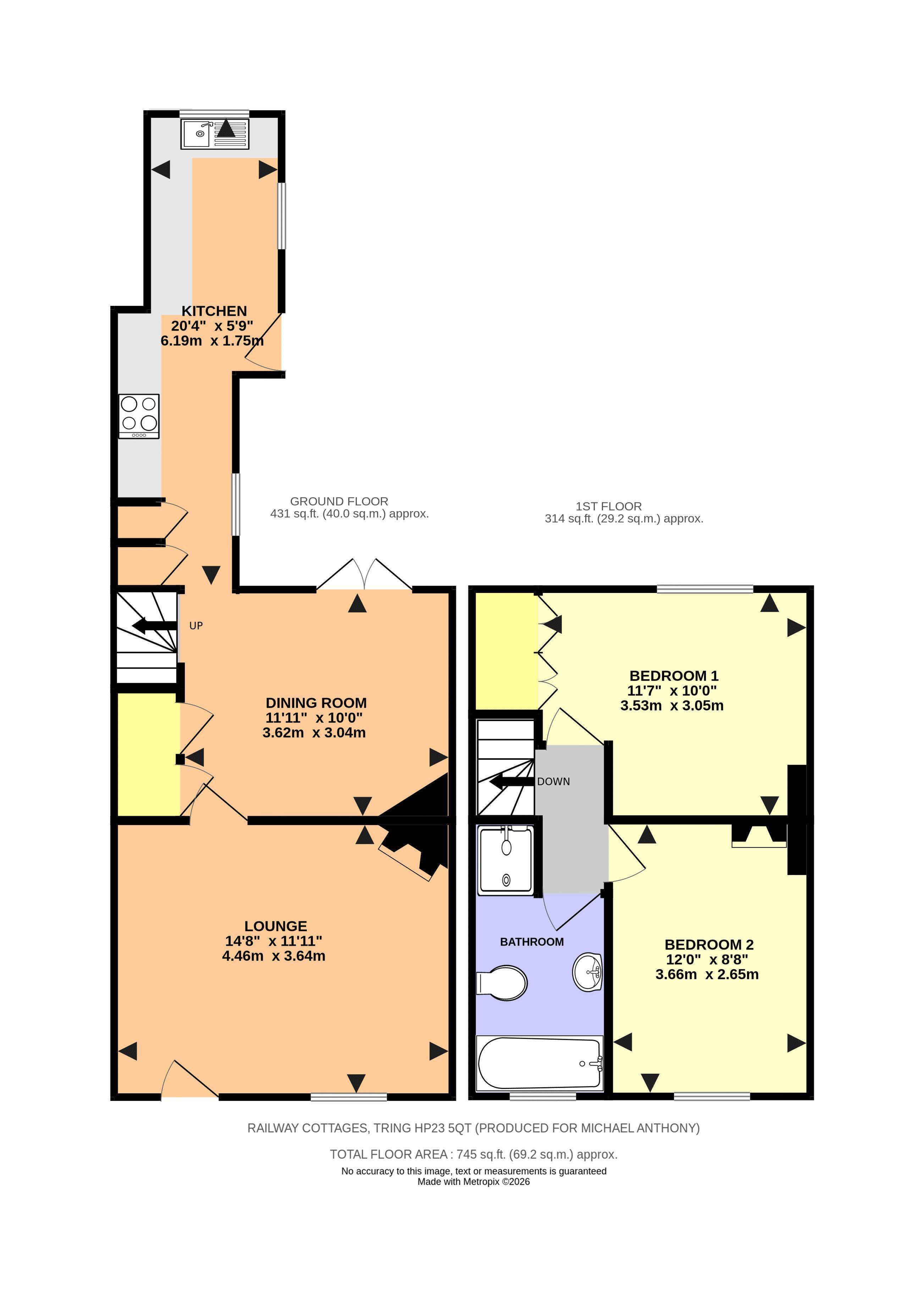 Tring Station, Tring floorplan
