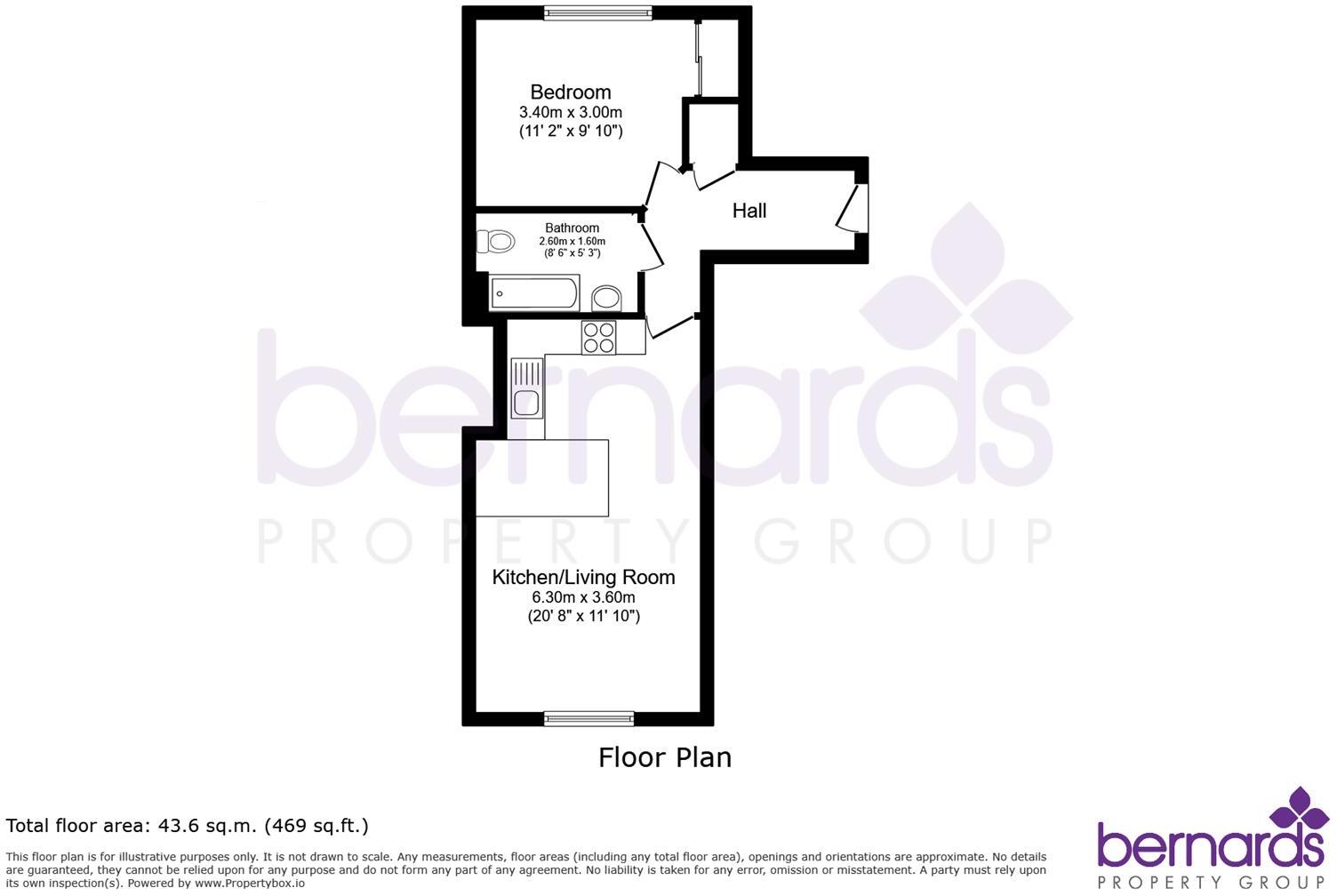 9 Fareham Quays, 2 Elmhurst Road, Fareham floorplan
