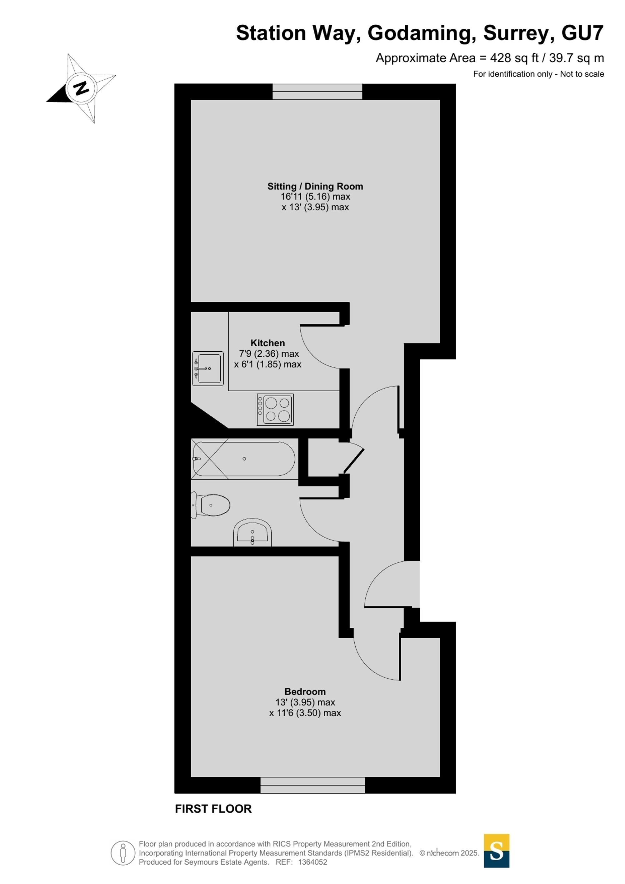 12 Tudor Court Old Station Way, Godalming floorplan