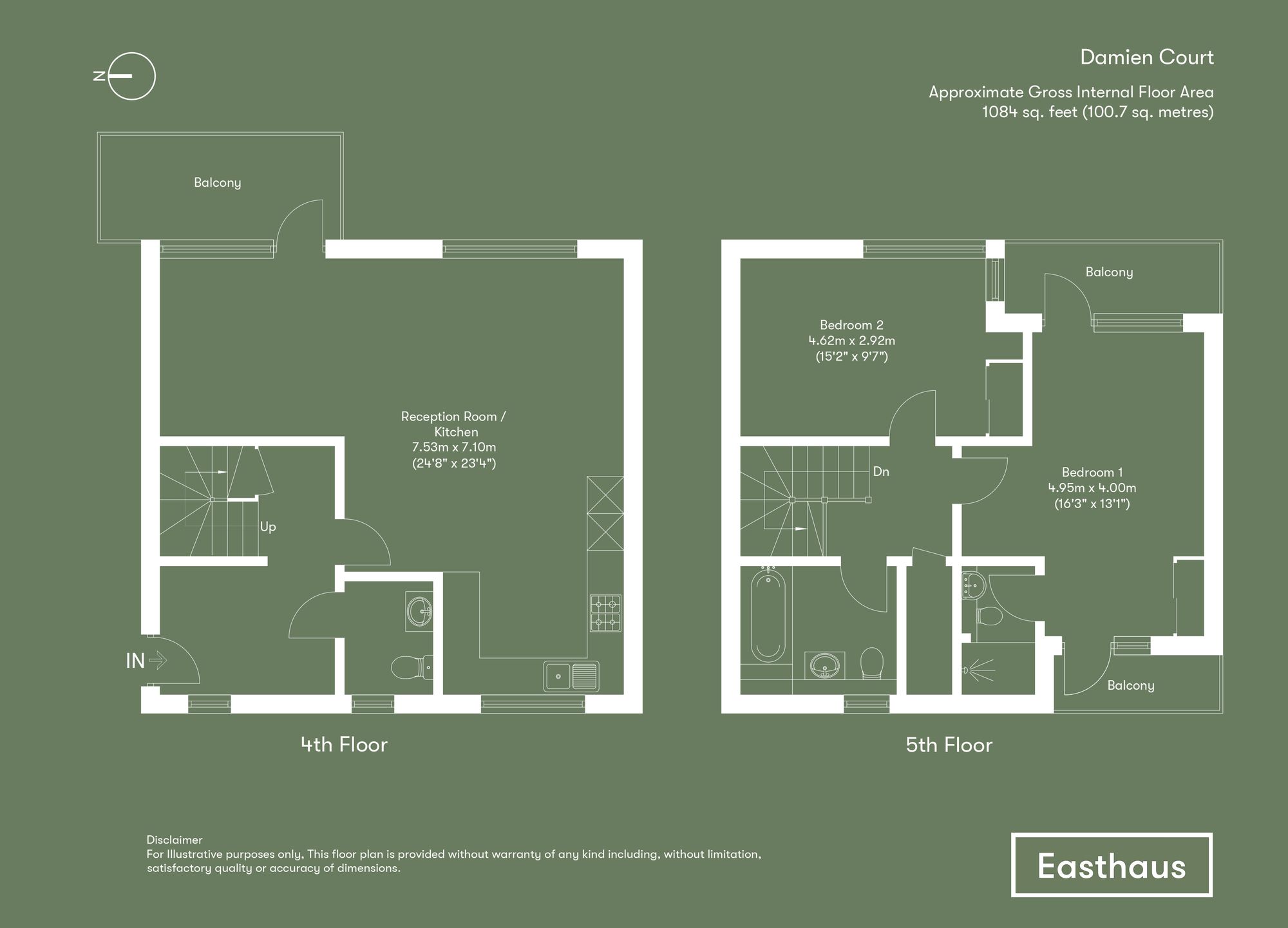 Flat 35, Damien Court Damien Street, London floorplan