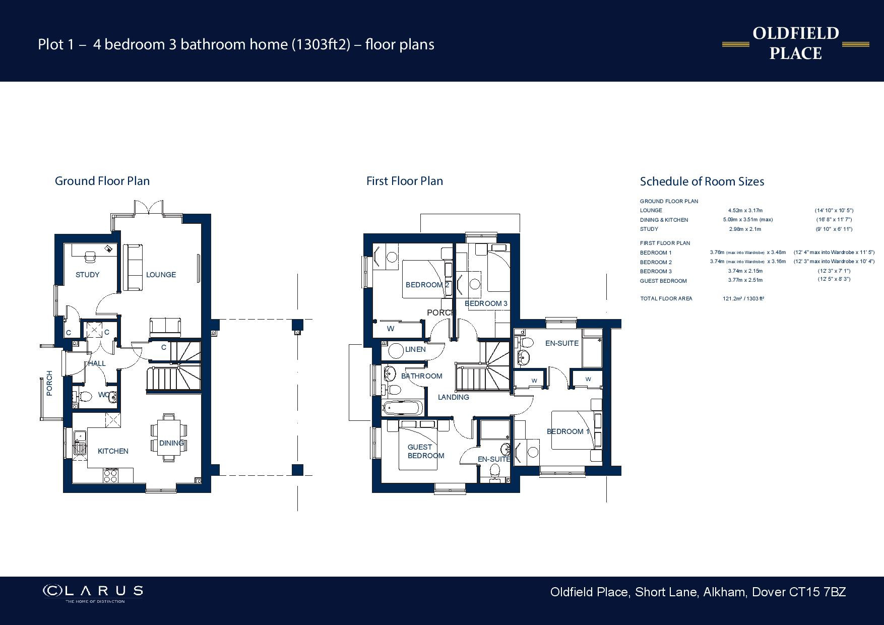 1, Oldfield Place, Alkham floorplan