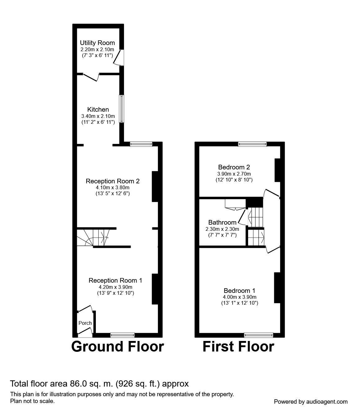 2 Bedrooms Terraced house to rent in Clement Street, Darwen BB3