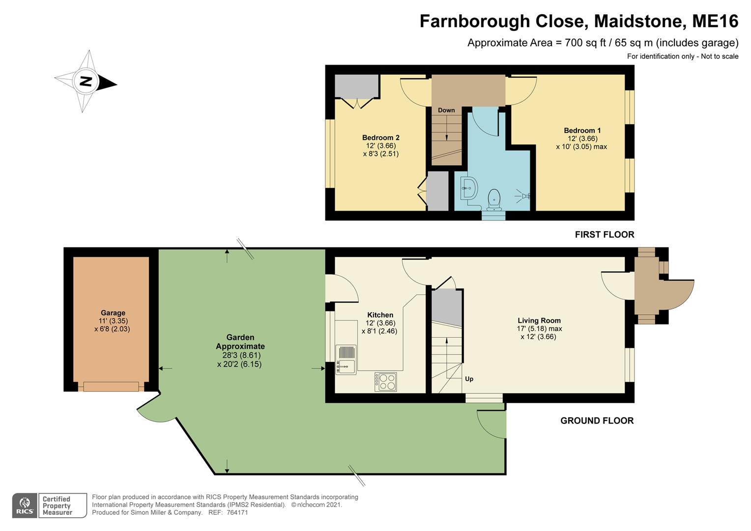 1, Farnborough Close, Maidstone floorplan