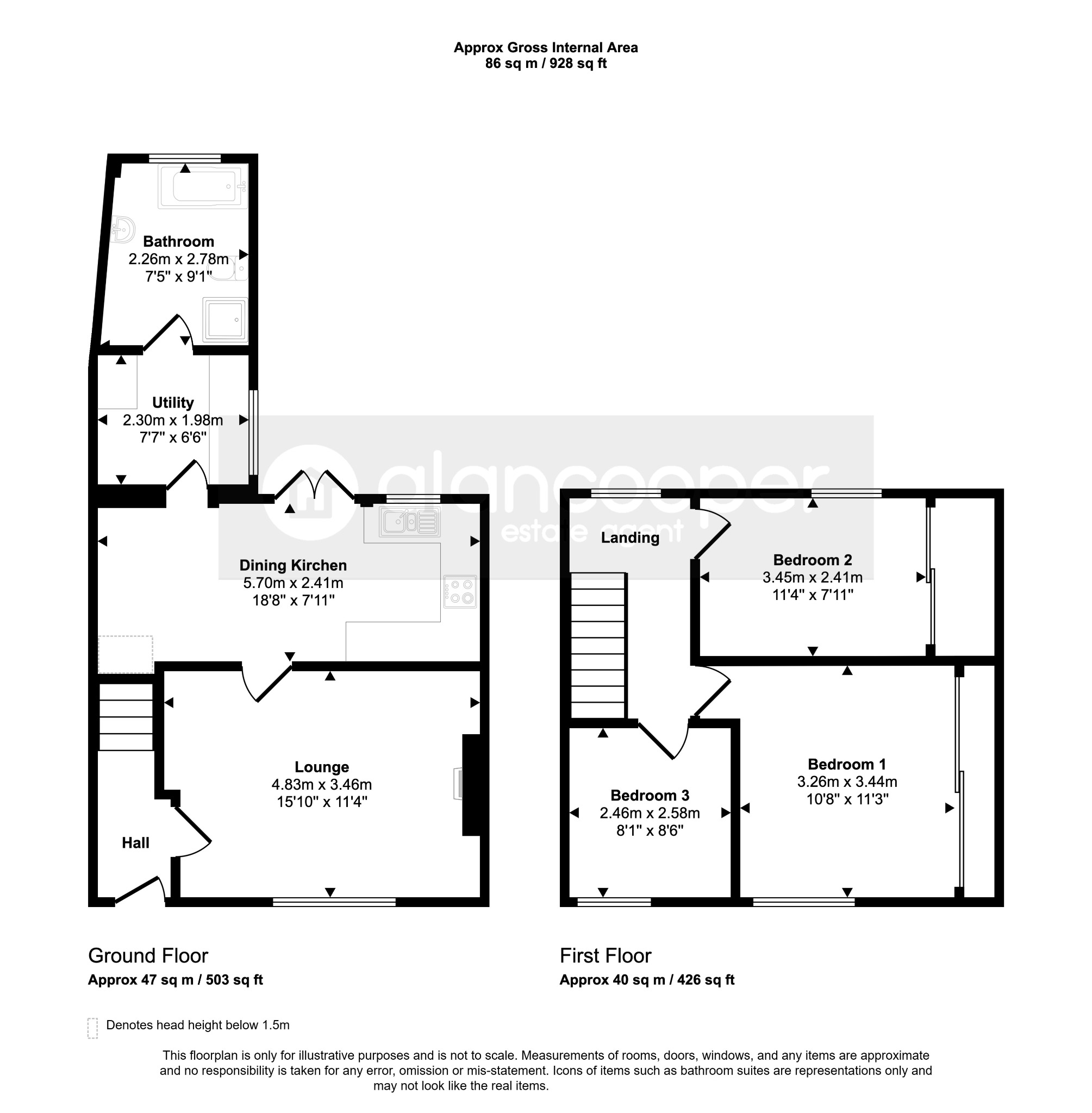 4 Springfield Road, Nuneaton, Warwickshire floorplan