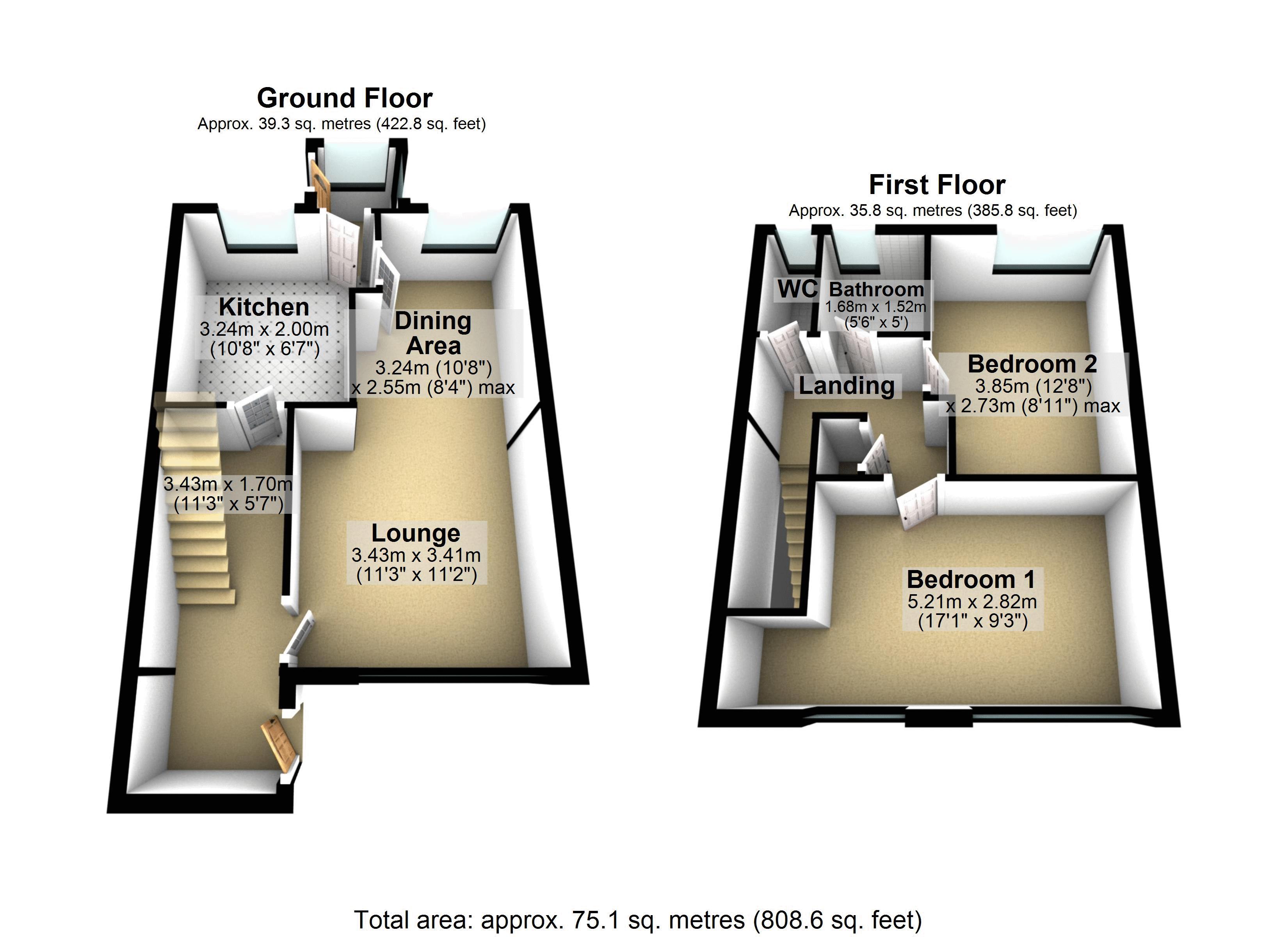 29, Greengate Close, Rochdale floorplan