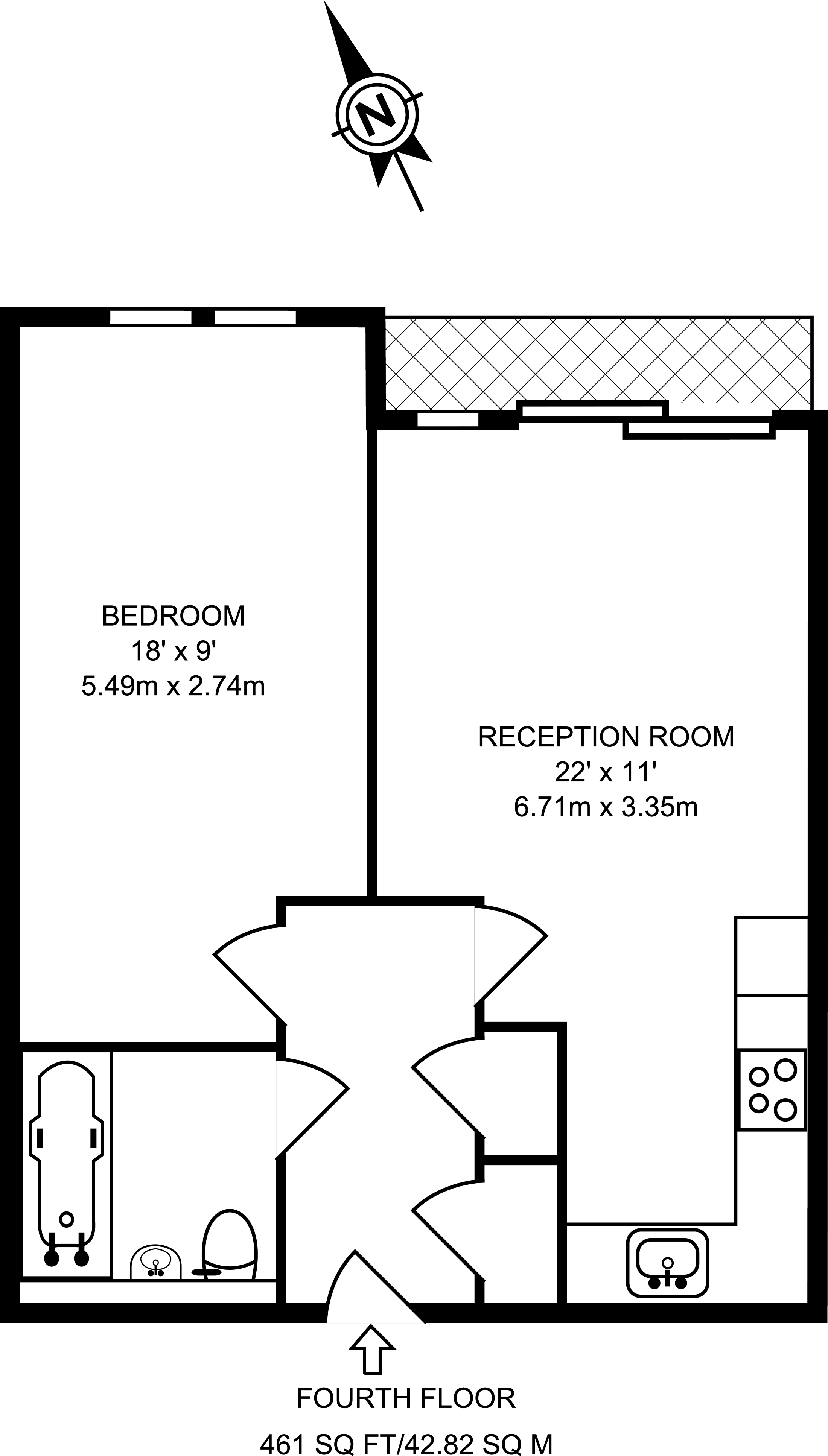 1 Bedrooms Flat to rent in Vauxhall Bridge Road, Westminster SW1V