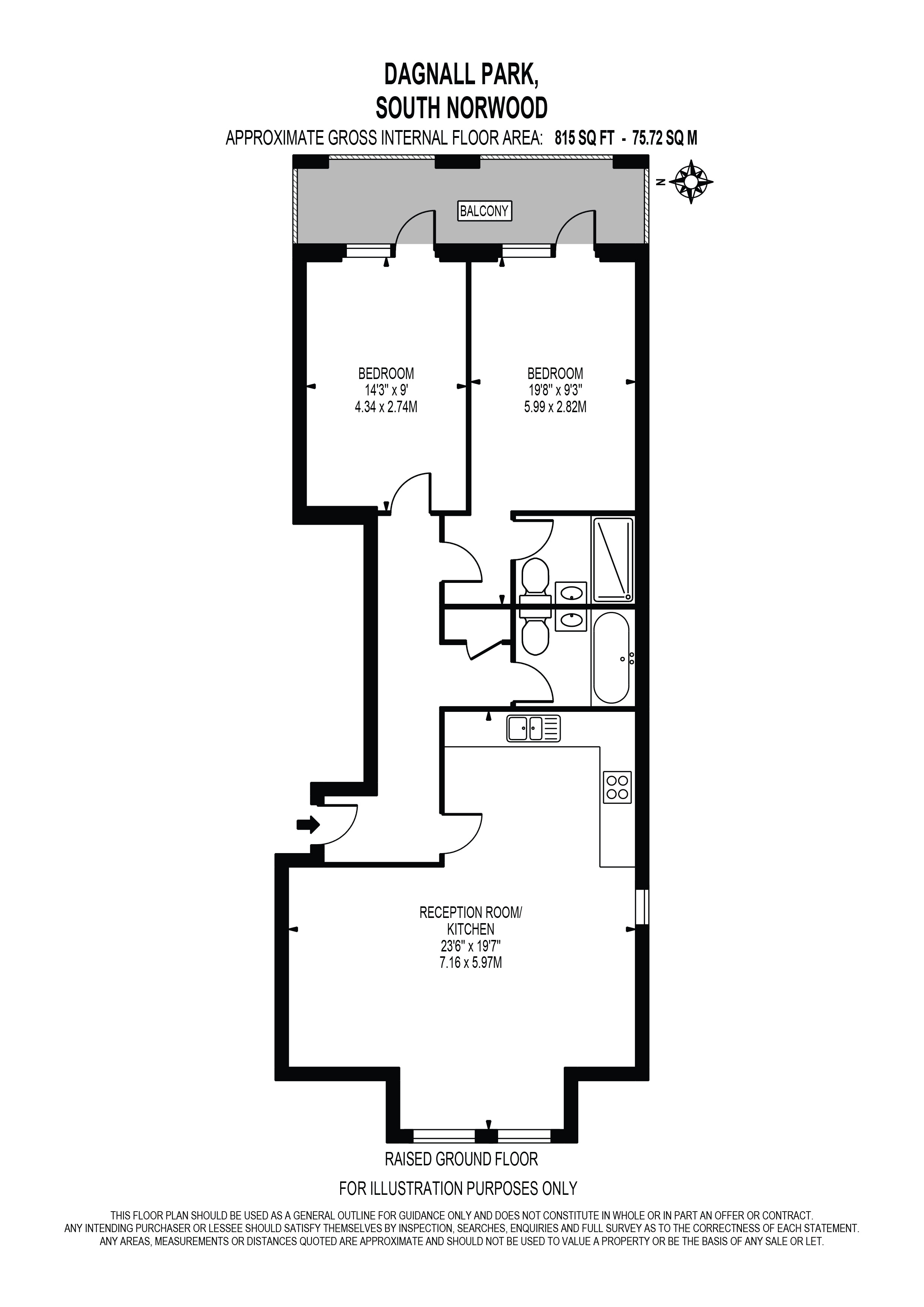 5, 12, Dagnall Park, London floorplan