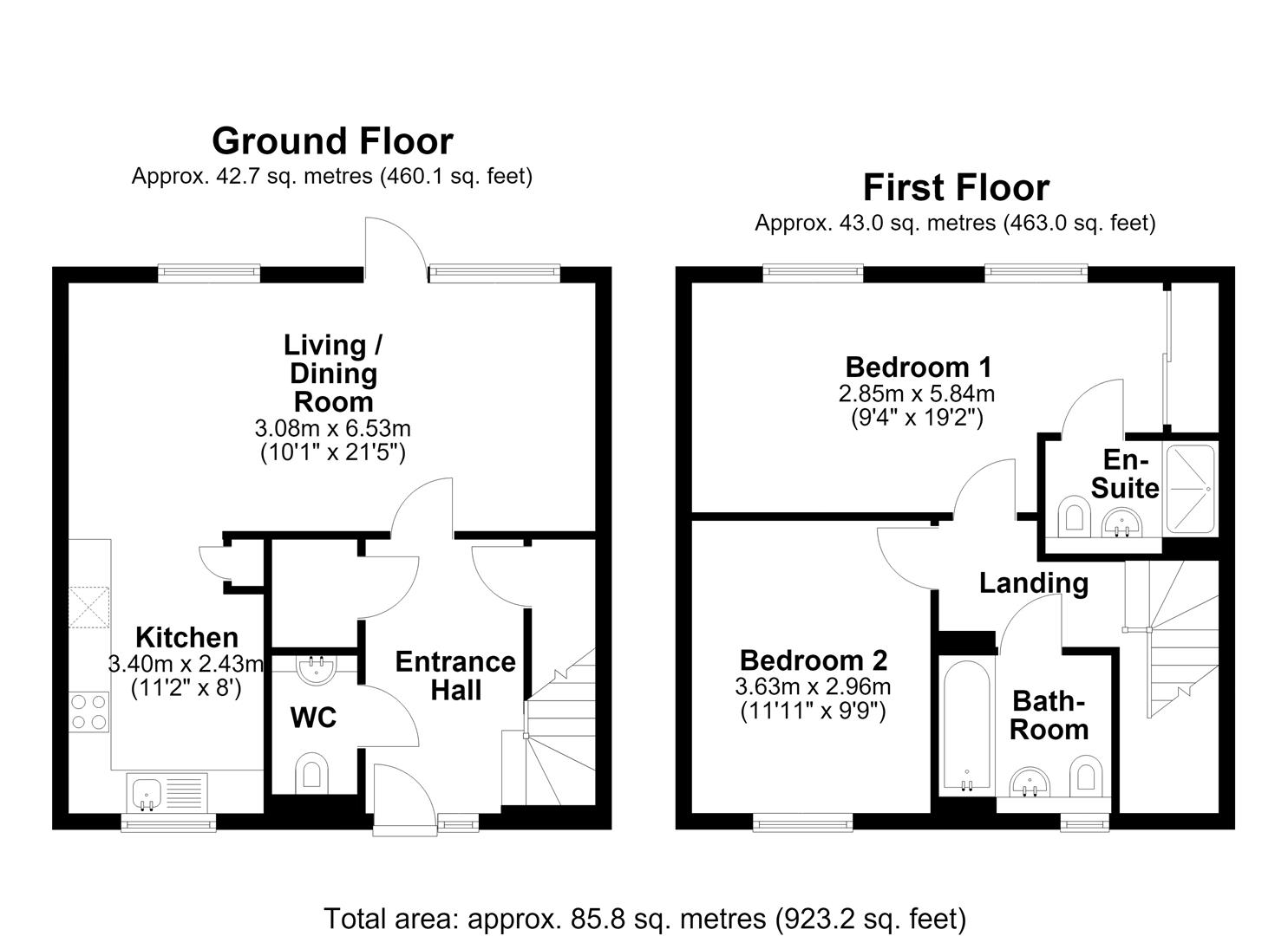 164, Clara Rackham Street, Cambridge floorplan