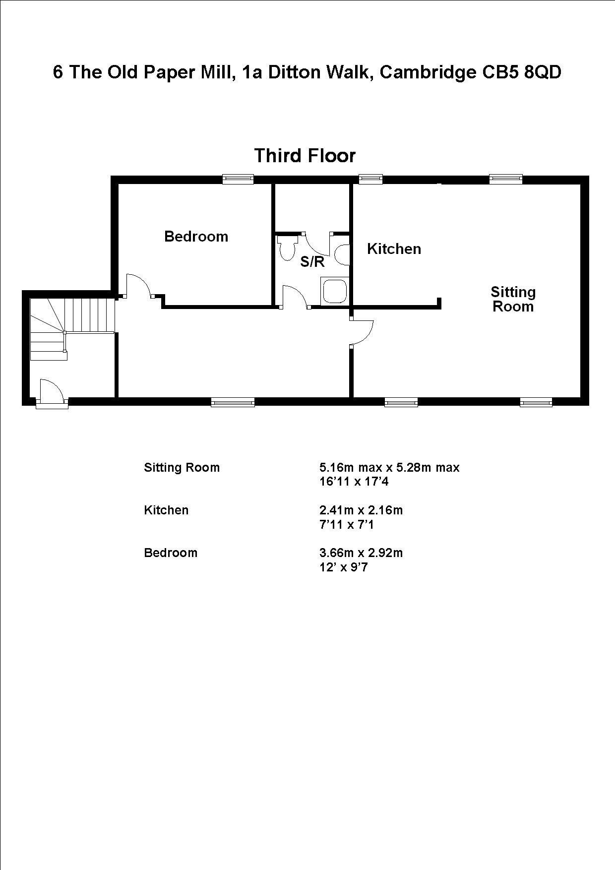 1 Bedrooms Flat to rent in 6 Old Paper Mill, Cambridge CB5