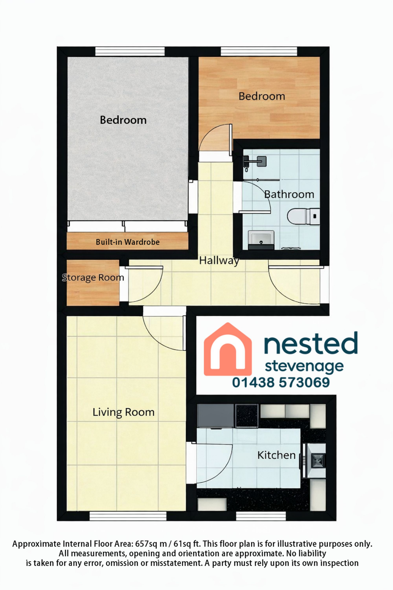 18, Hampton Close, Stevenage floorplan