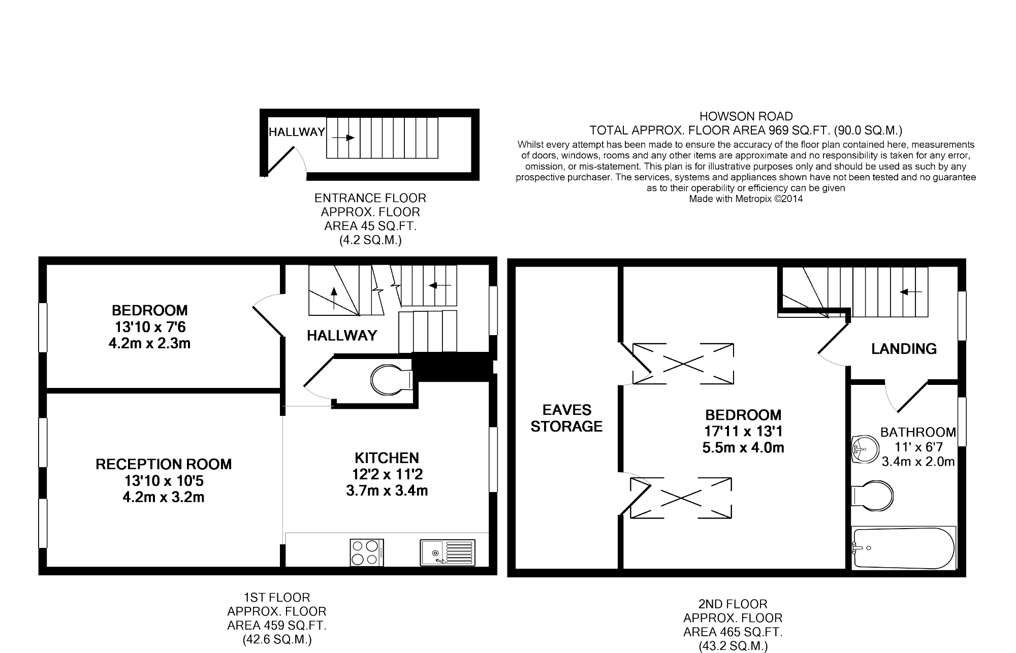 73c, Howson Road, London floorplan