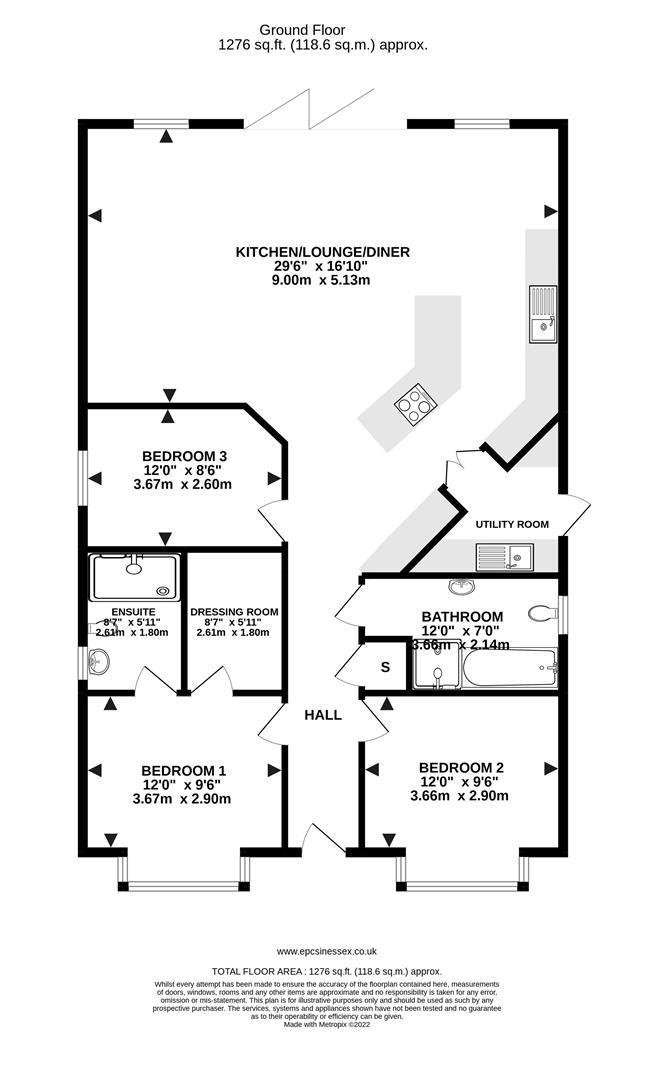 21a, Peartree Lane, Brentwood floorplan