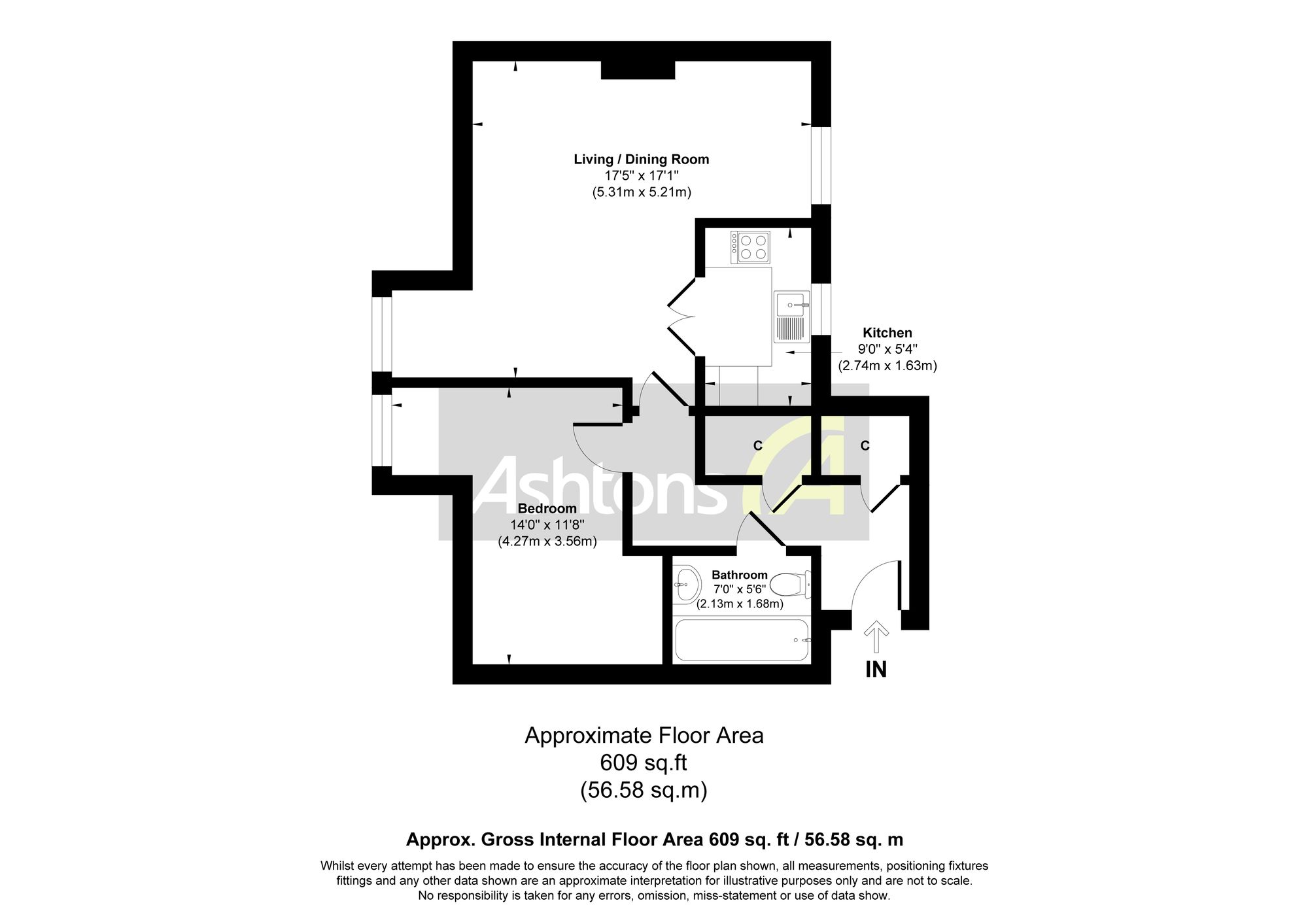 Apt 46, Bridewell Court Peel House Lane, Widnes floorplan