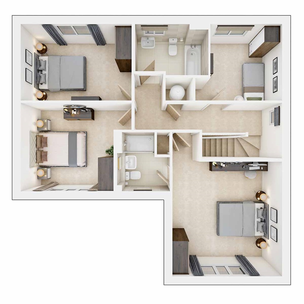 The Dunham - Plot 202, Parc Llandaf, Llantrisant Road, Llandaff floorplan