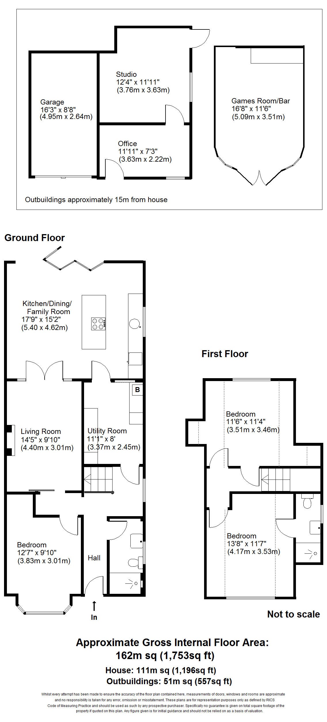 Burwood Road, Hersham Village KT12, 3 bedroom detached house for sale