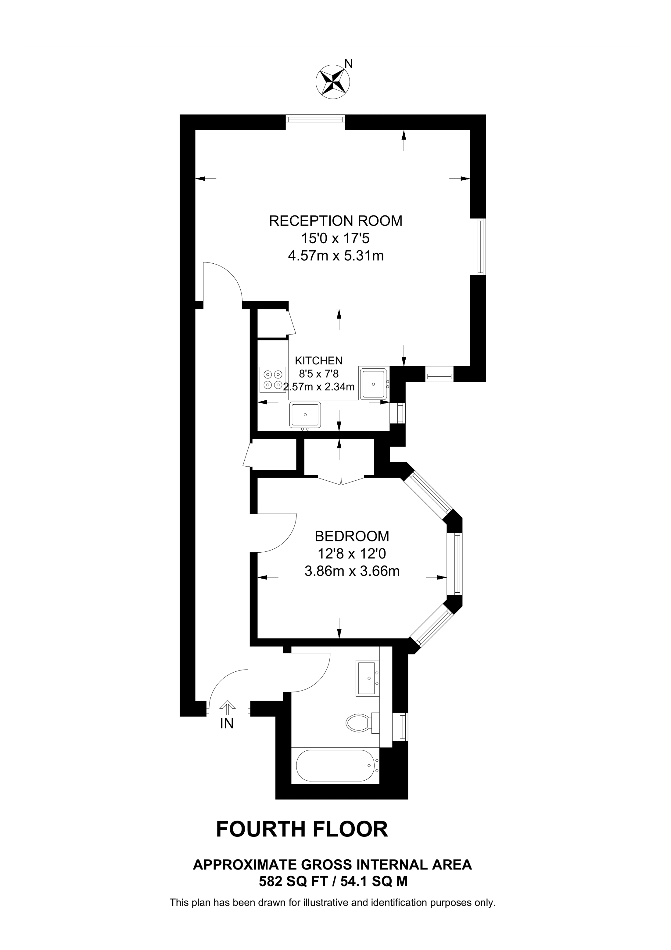 Brent View House, Temple Fortune floorplan