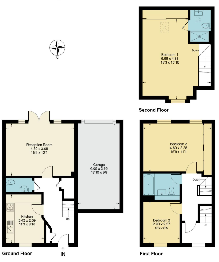 40, Cashmere Drive, Andover floorplan