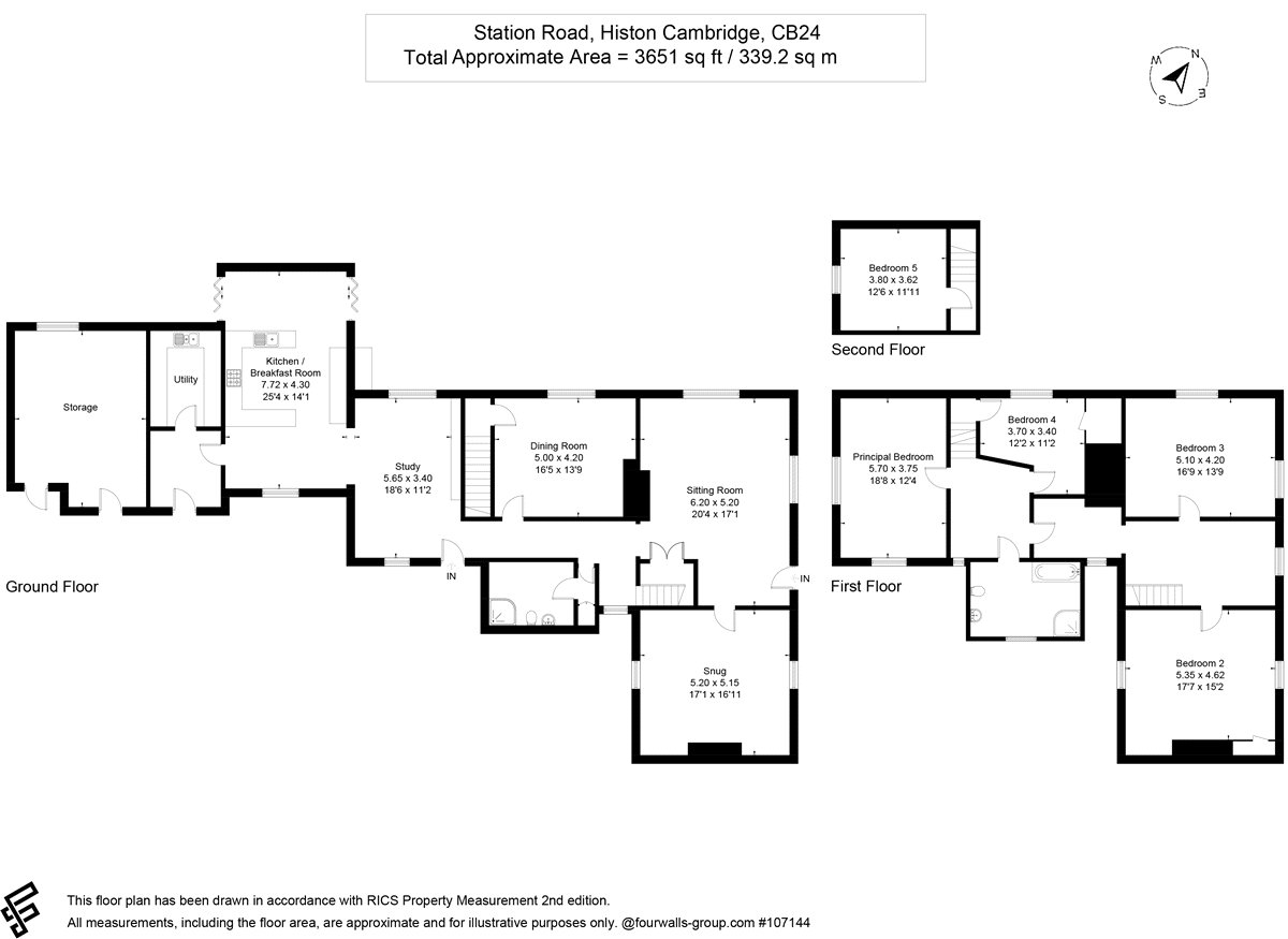 The Old House, 2, Station Road, Cambridge floorplan