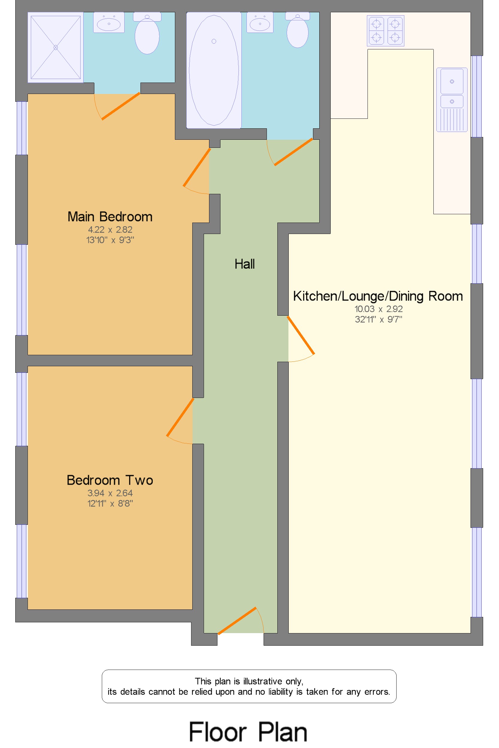 Flat 1, Knebworth floorplan