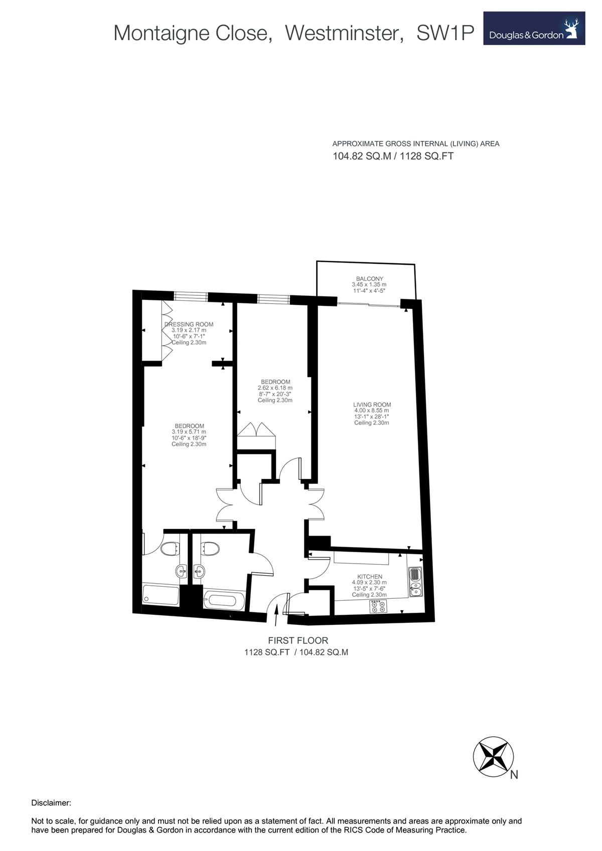 2 Bedrooms Flat to rent in Montaigne Close, London SW1P