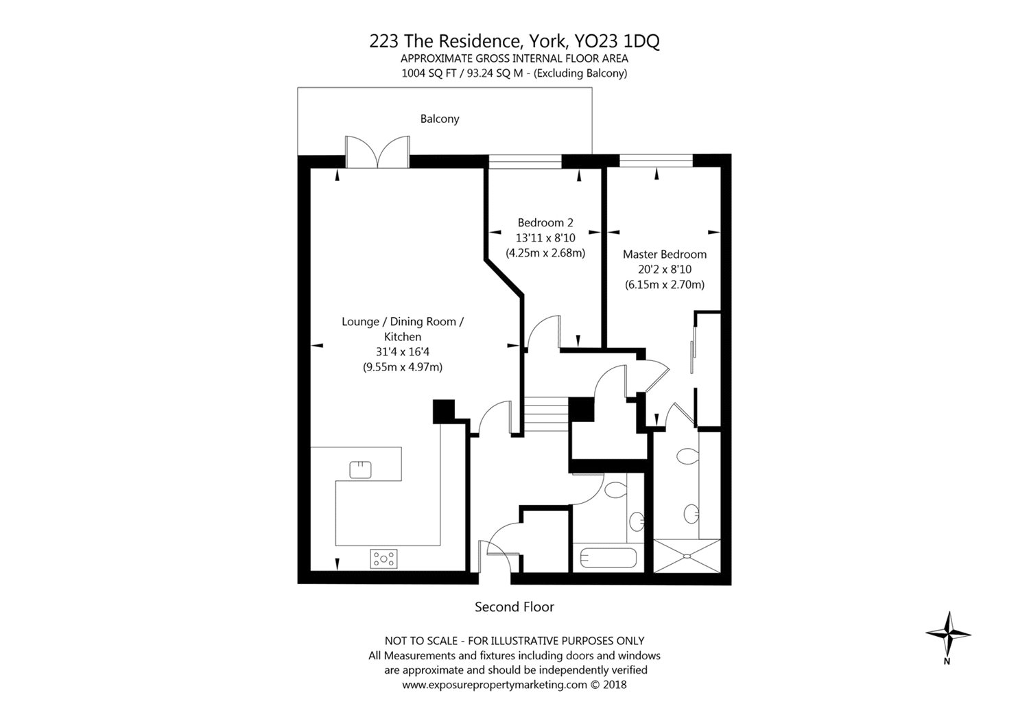 2 Bedrooms Flat for sale in The Residence, Bishopthorpe Road, York YO23