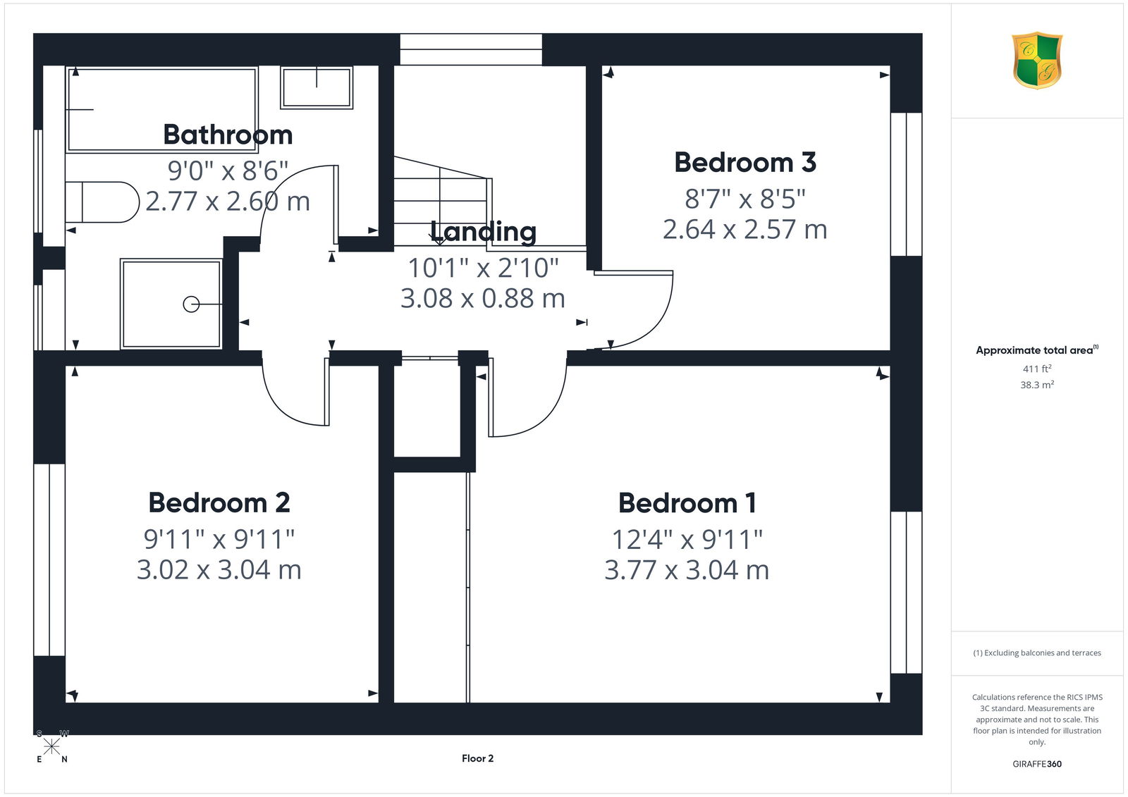 45, Smugglers Way, Horsham floorplan