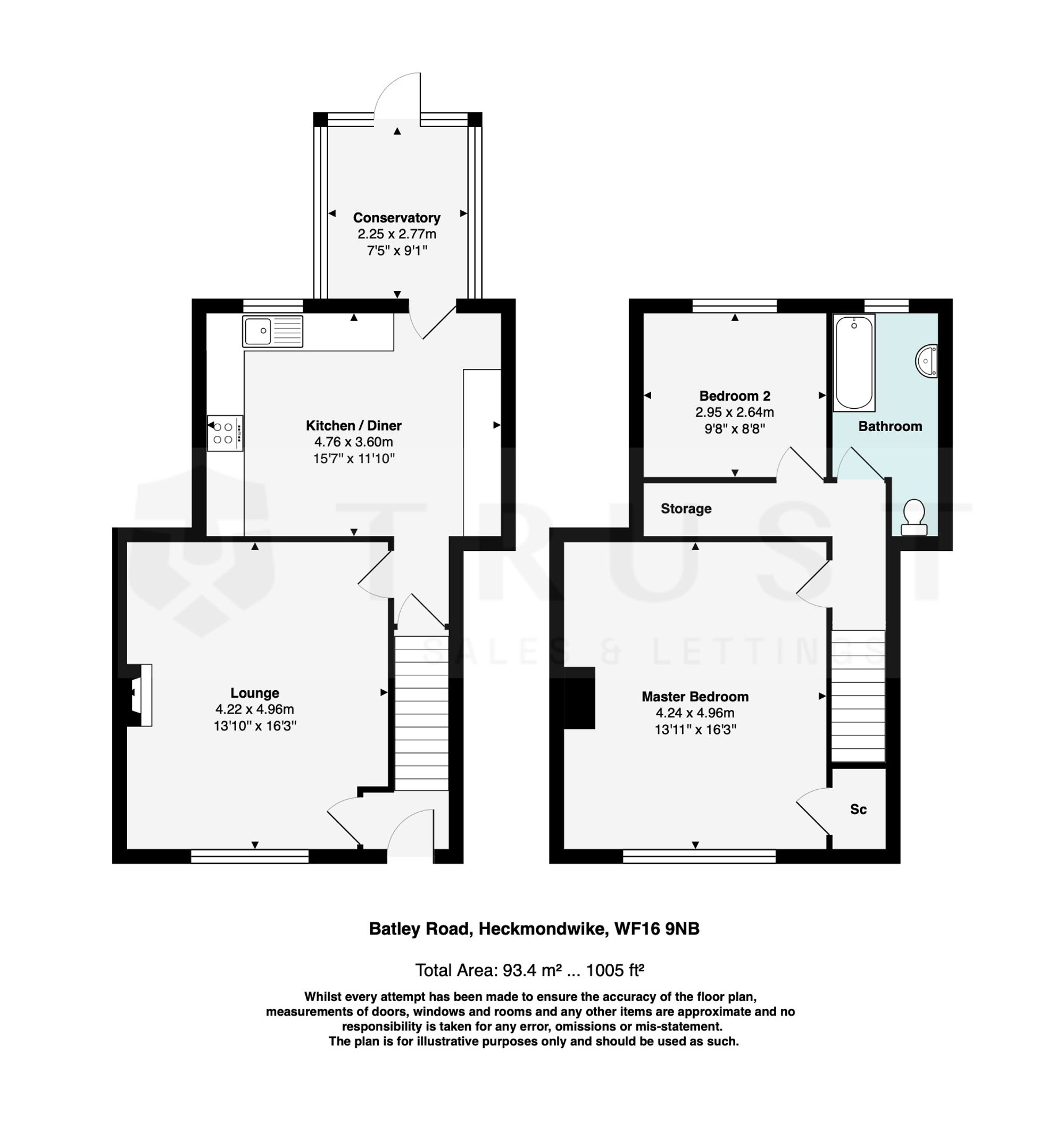 3 Batley Road, Heckmondwike floorplan