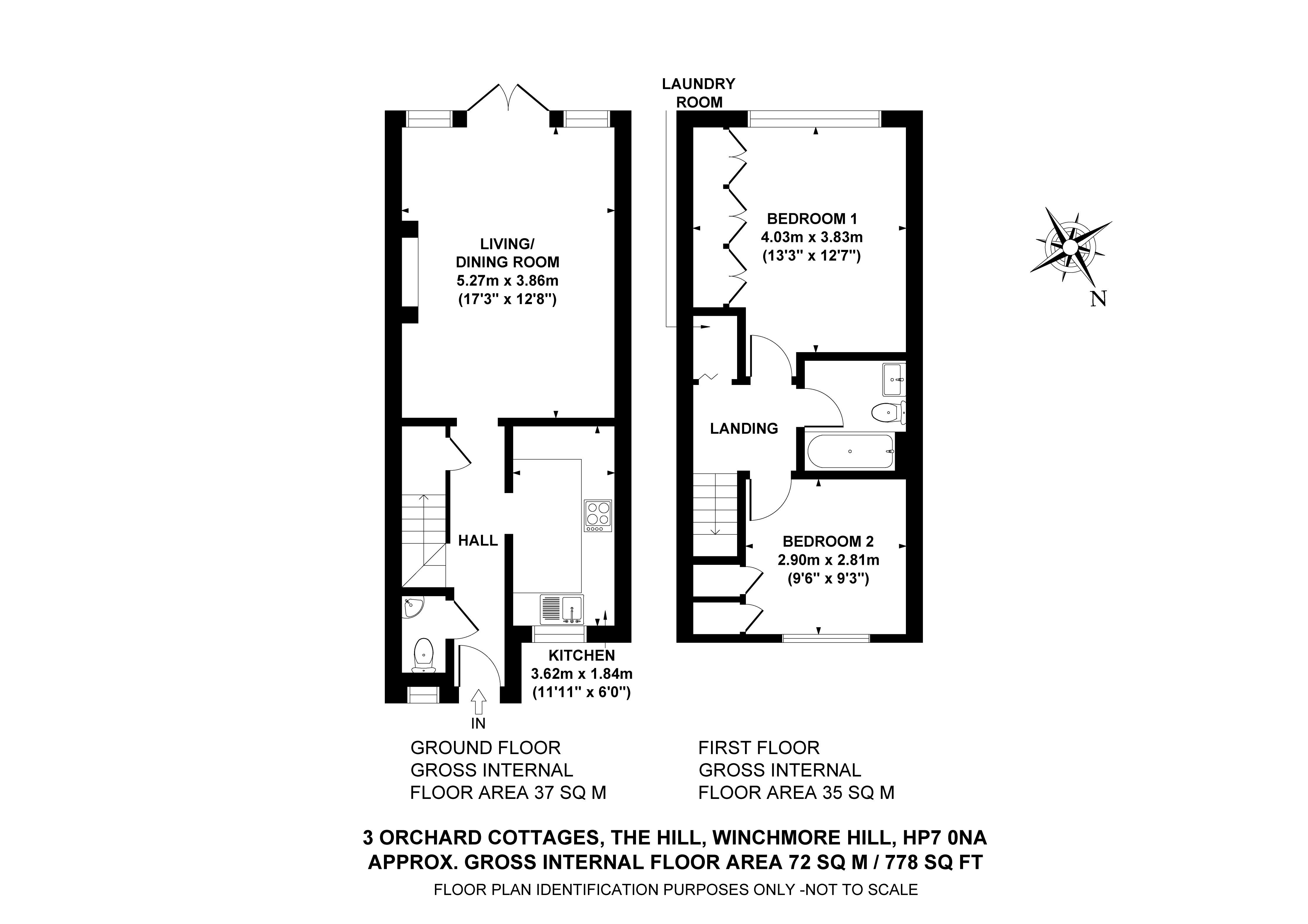 3 Orchard Cottages,, The Hill, Amersham floorplan