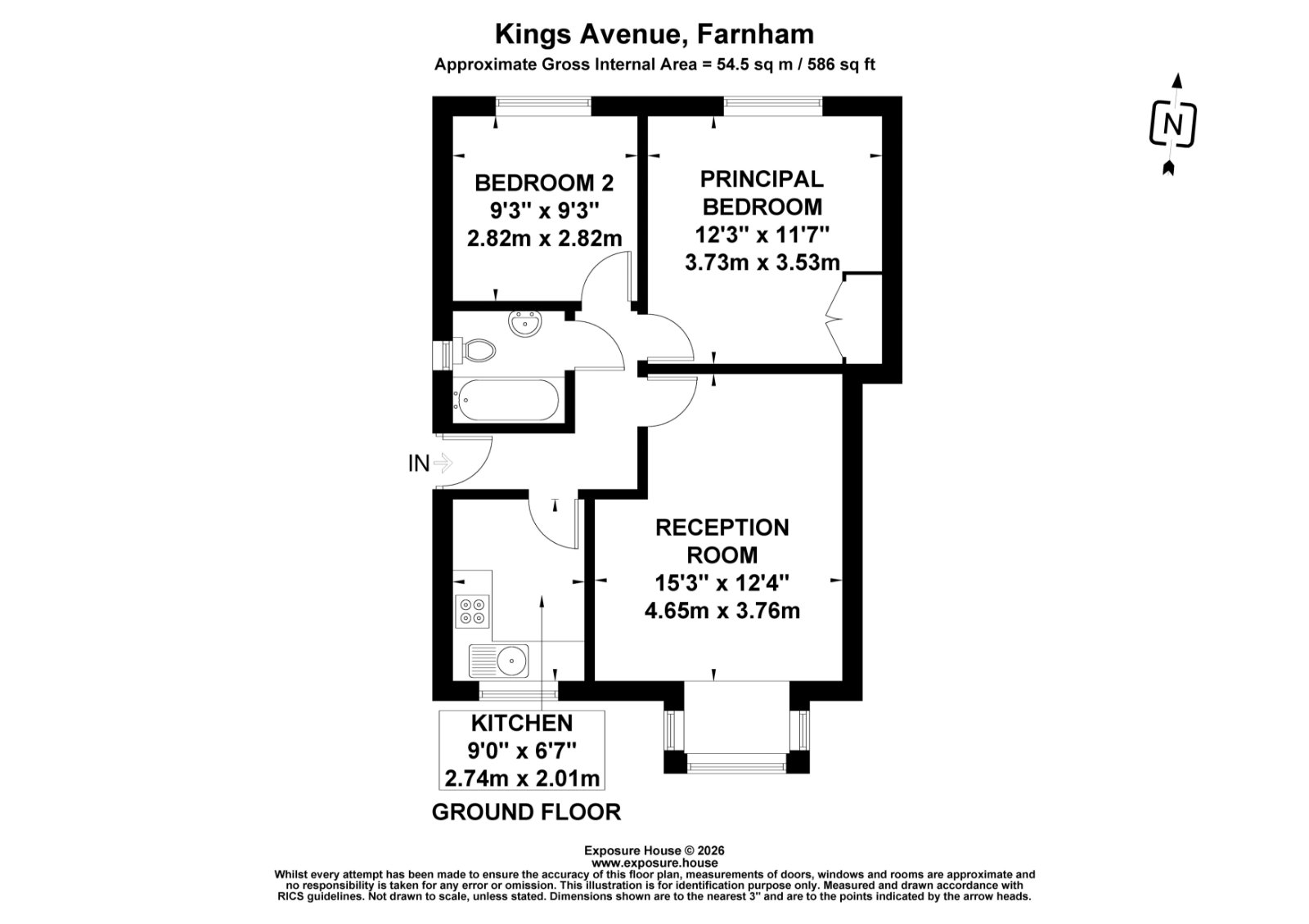 54, Kings Avenue, Farnham floorplan