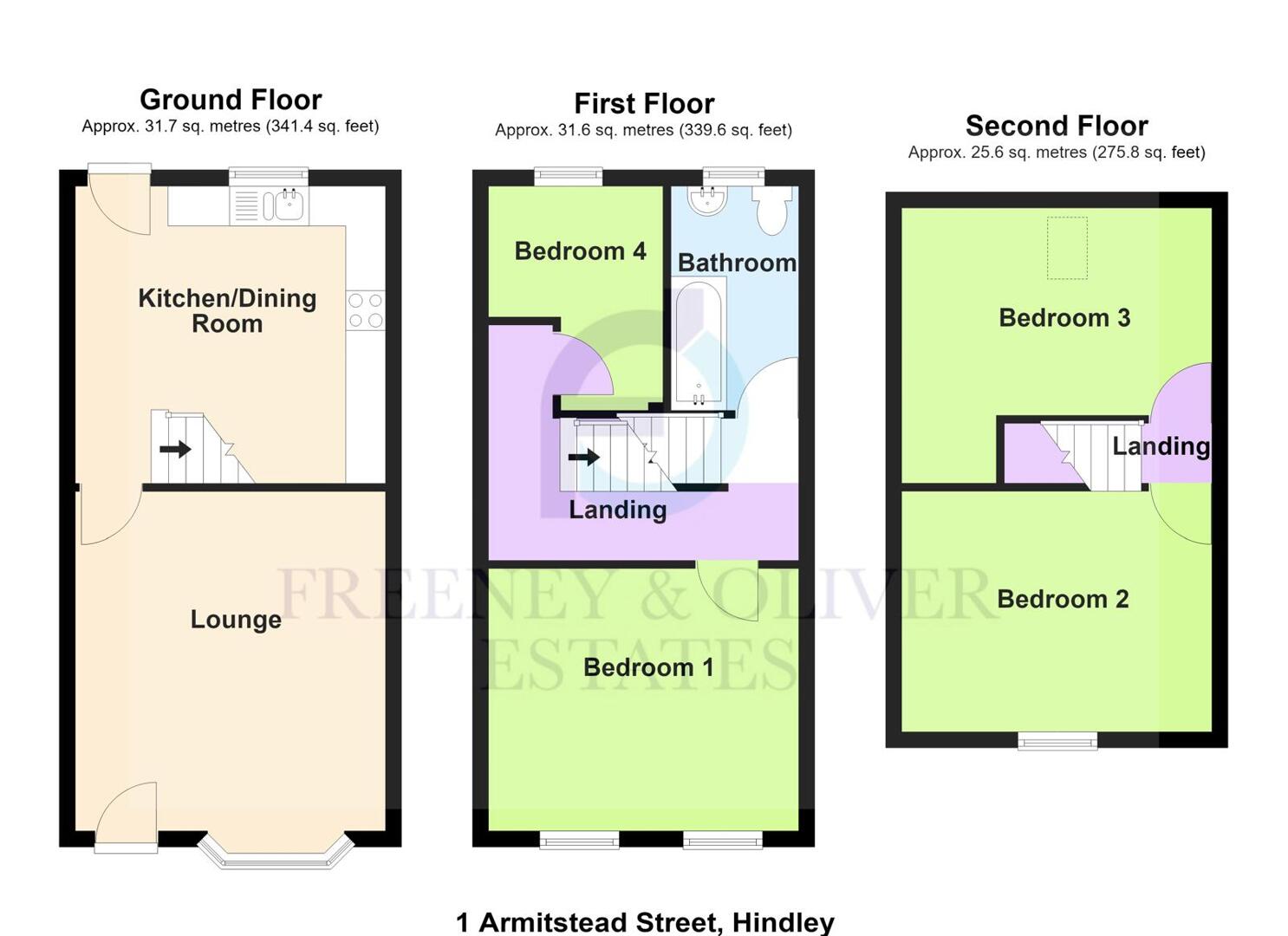 1, Armitstead Street, Wigan floorplan