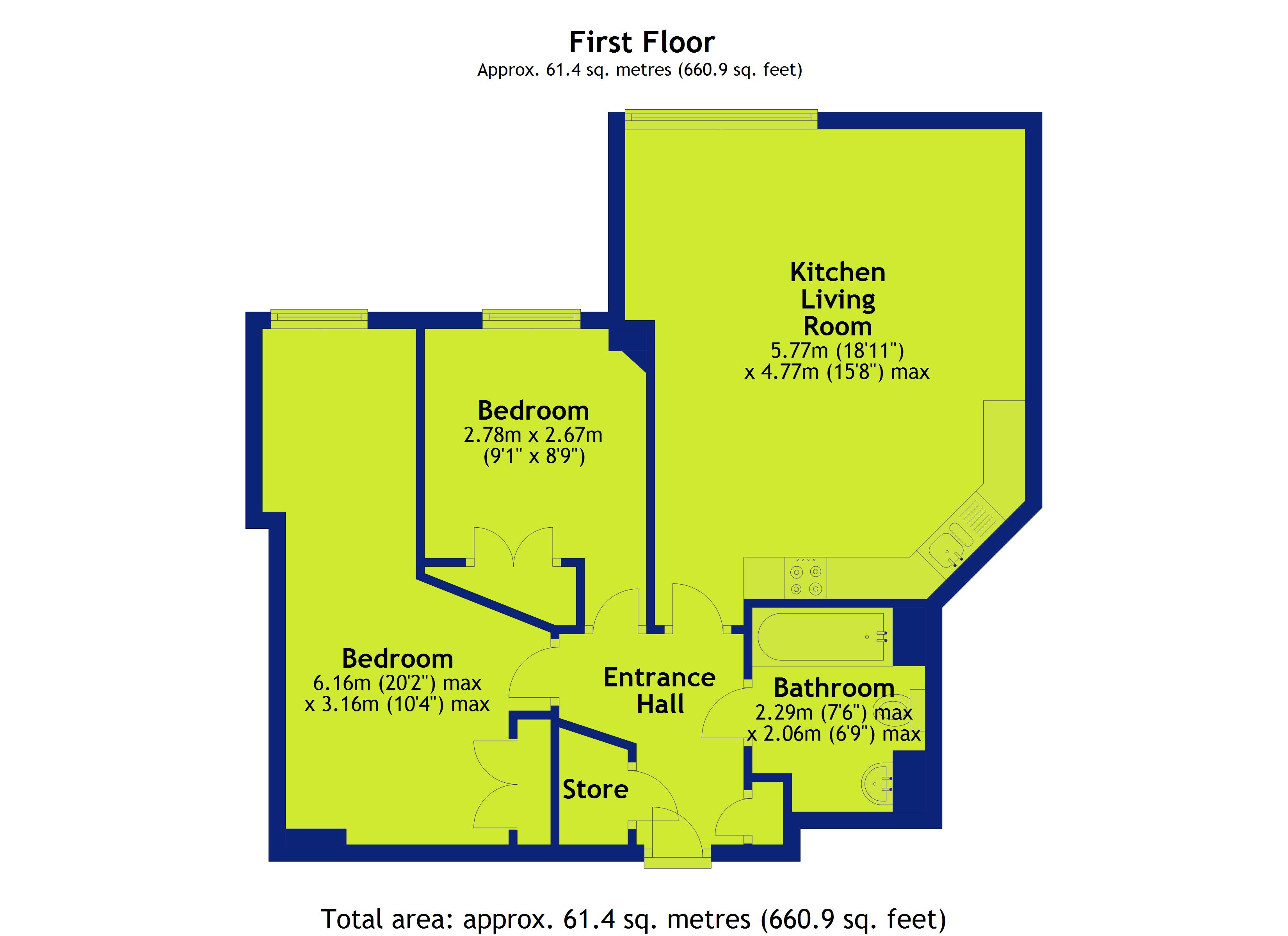 2 Bedrooms Flat for sale in St. Marys Gate, Nottingham NG1