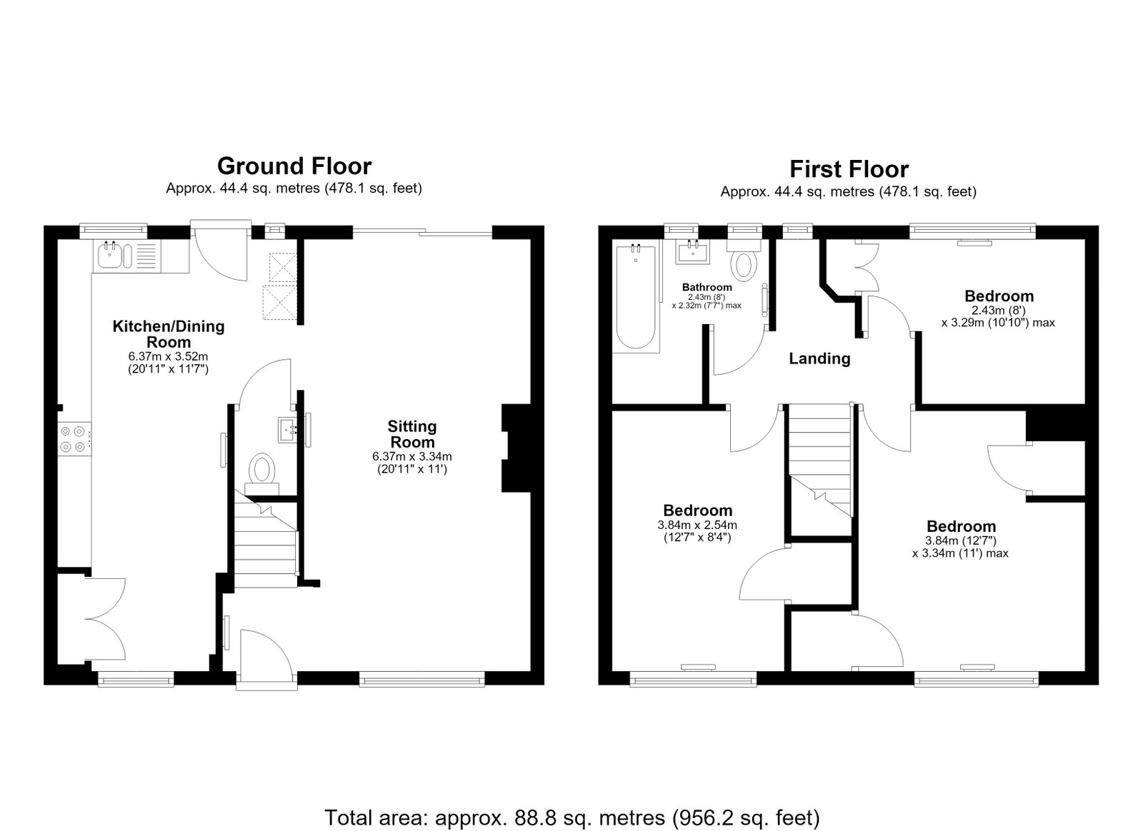 Honeybrook Close, Chippenham floorplan