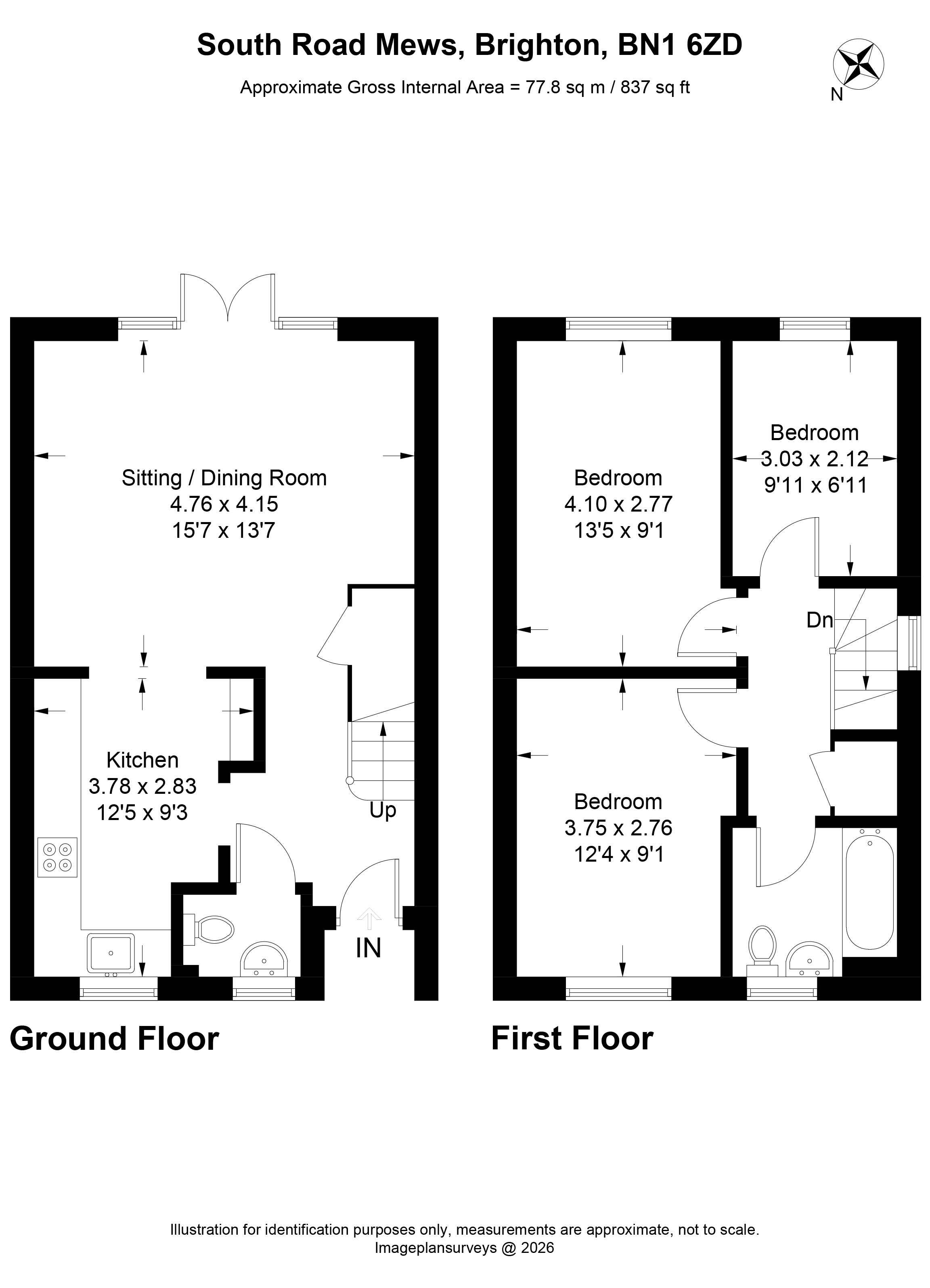 3 South Rd Mews, South Road, Brighton floorplan