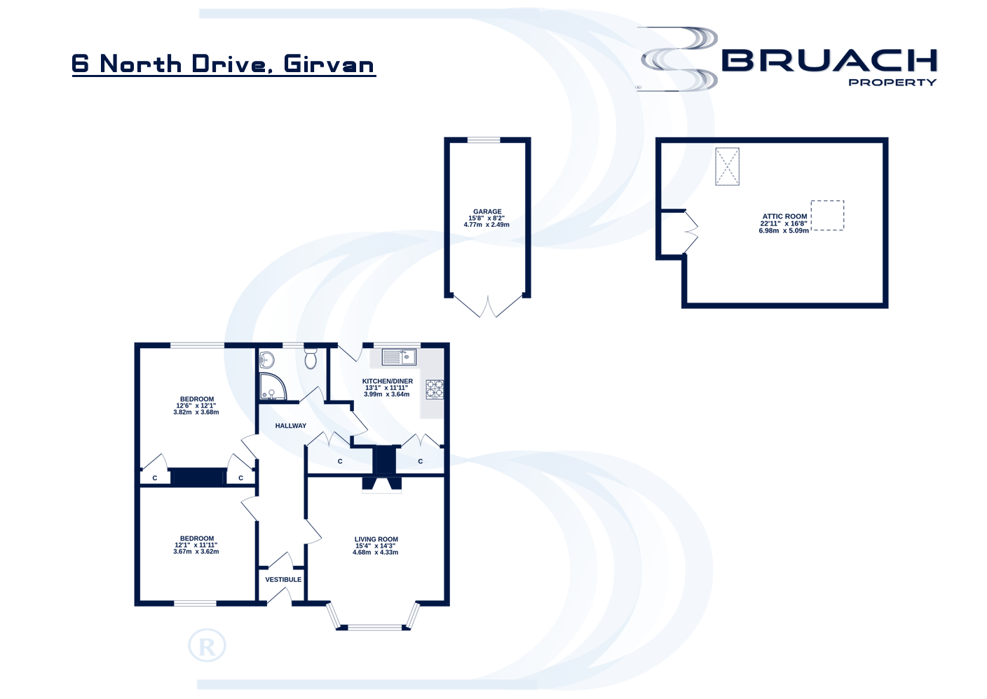 6, North Drive, Girvan floorplan