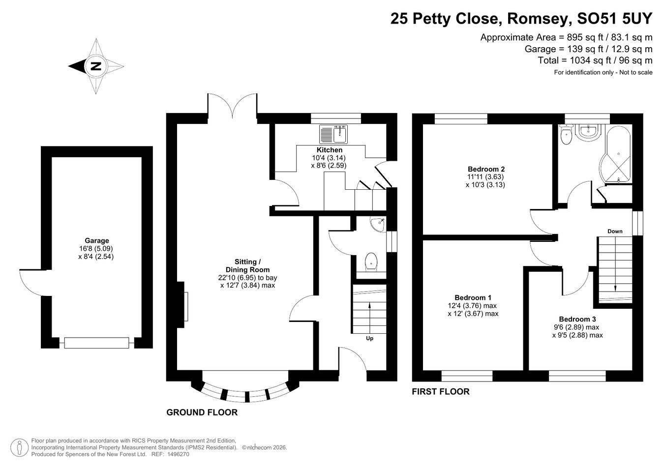 25, Petty Close, Romsey floorplan