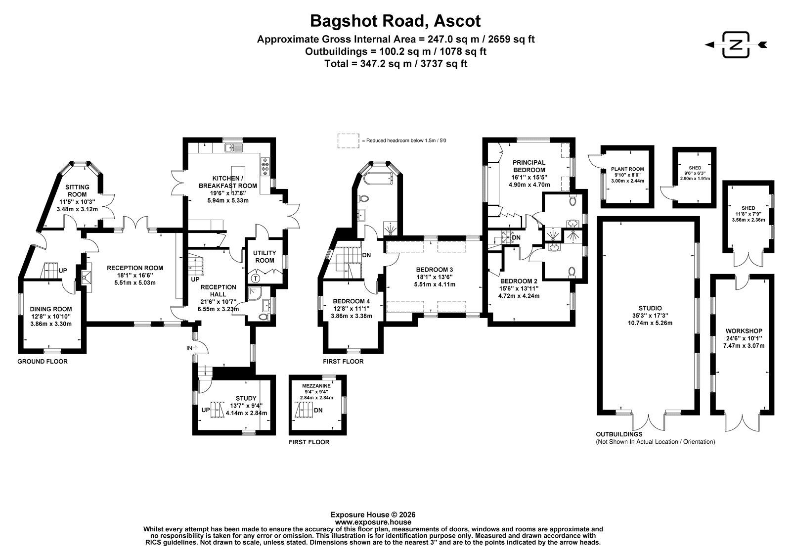 Berkshire Cottage,, Bagshot Road, Berkshire floorplan