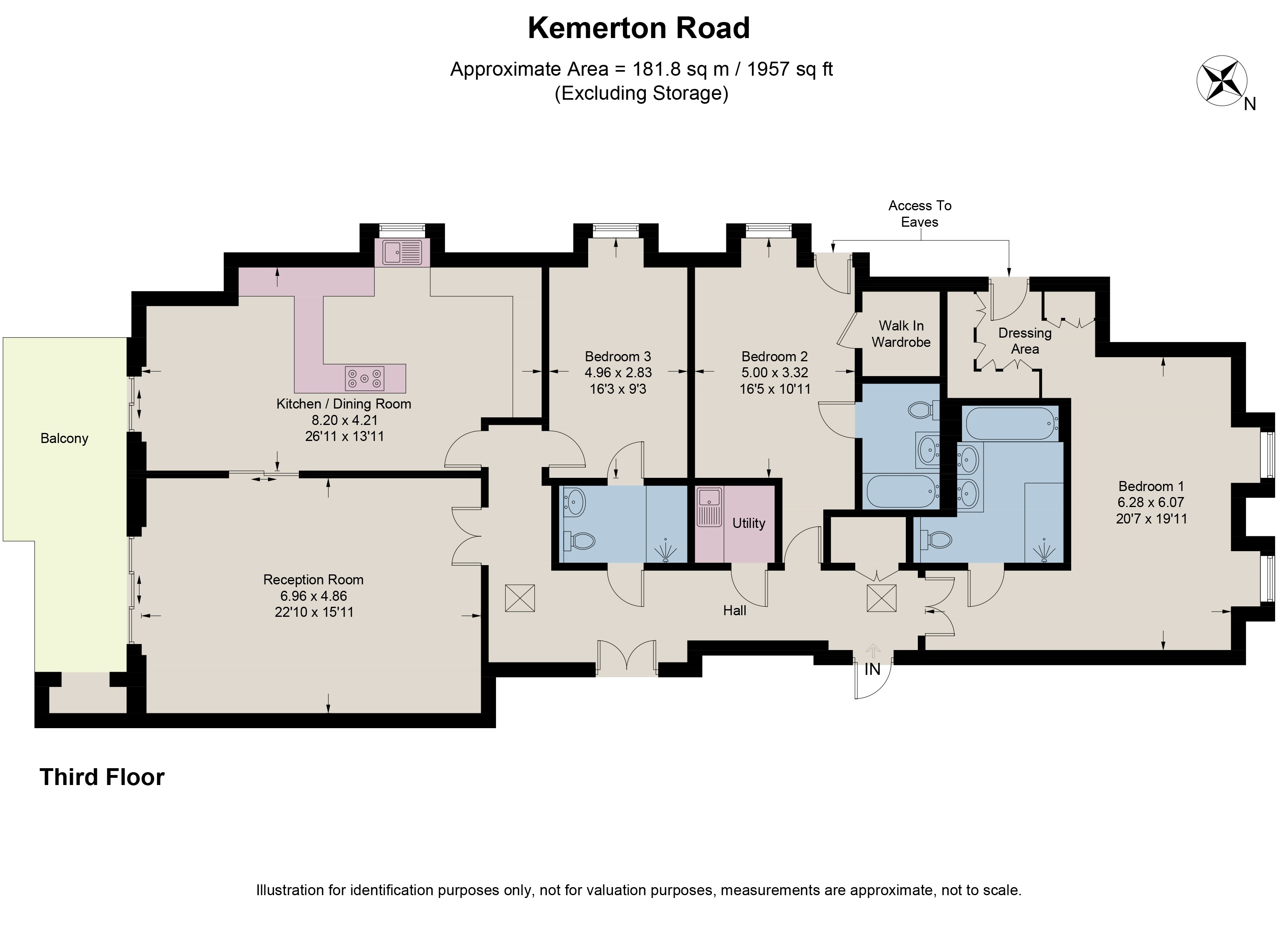 Flat 14, Meadowbrook, 12, Kemerton Road, Beckenham floorplan