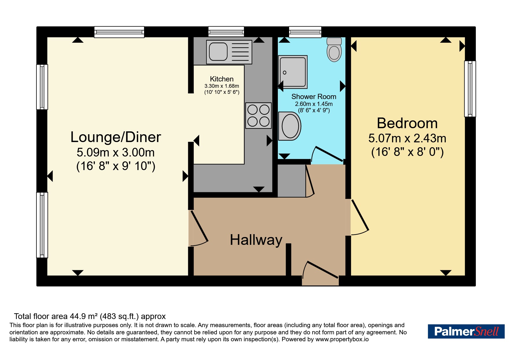 Flat 15 Quarry Chase, 30, Poole Road, Bournemouth floorplan