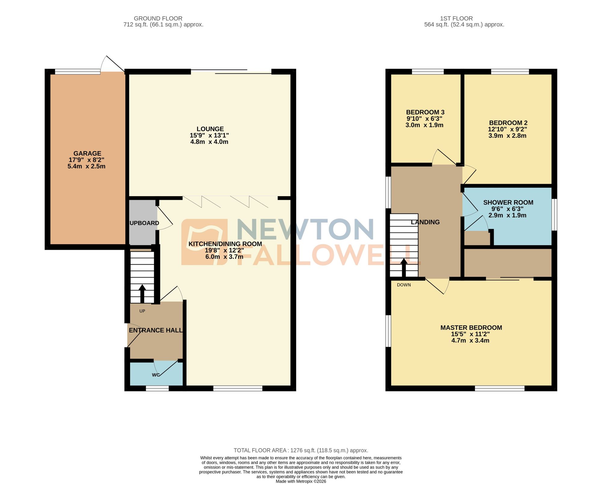 13 Chater Close, Leicester floorplan
