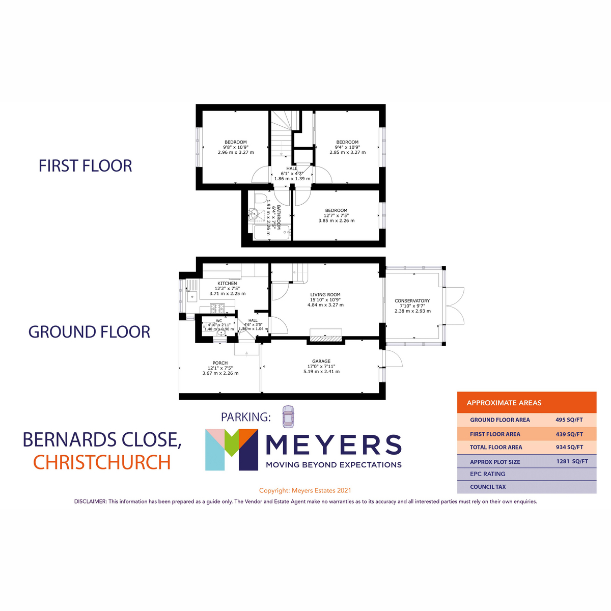 5, Bernards Close, Christchurch floorplan