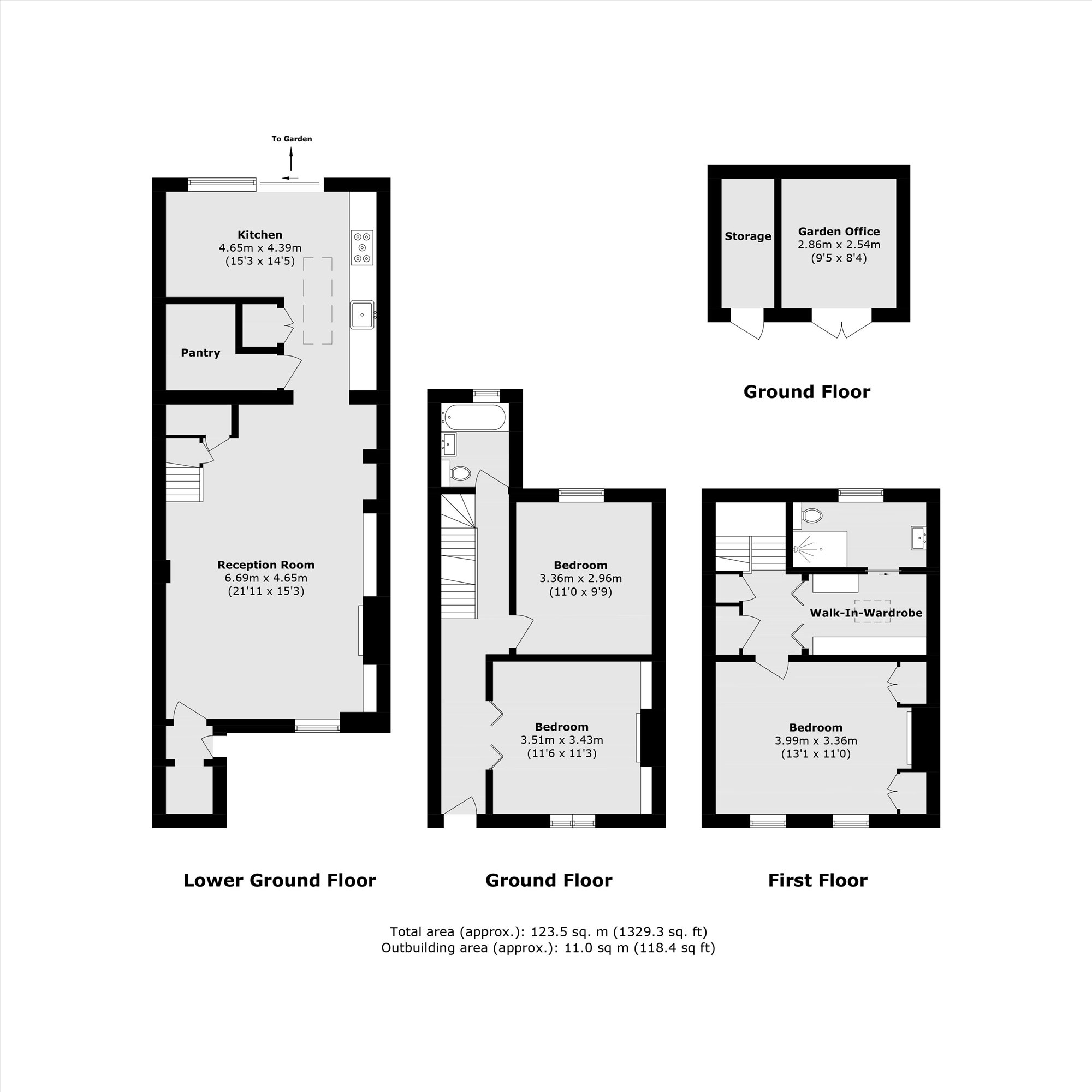 11, Catherine Grove, London floorplan