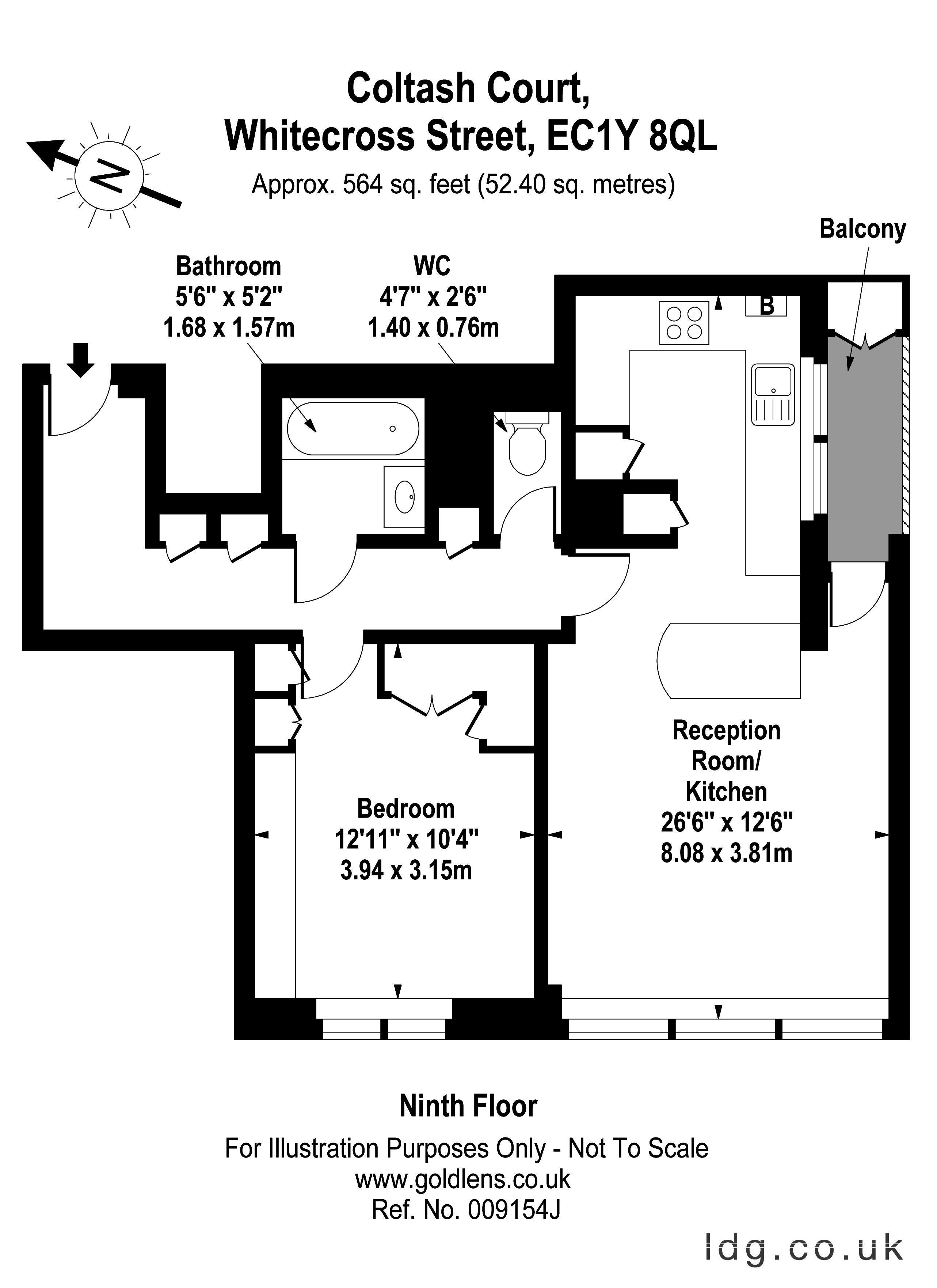 1 Bedrooms Flat to rent in Whitecross Street, London EC1Y