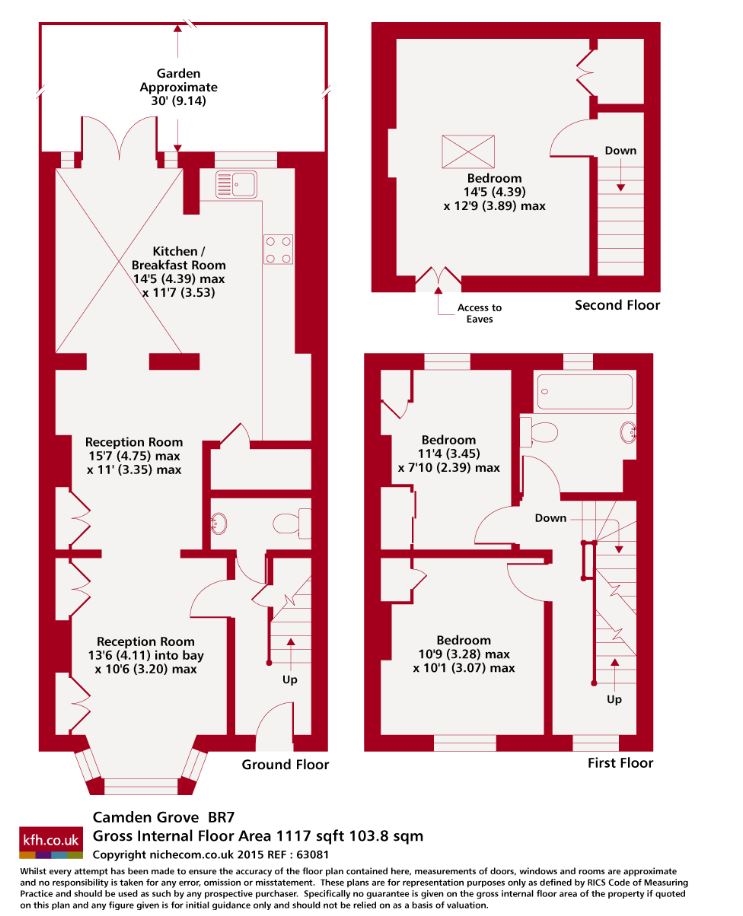 23, Camden Grove, Kent floorplan