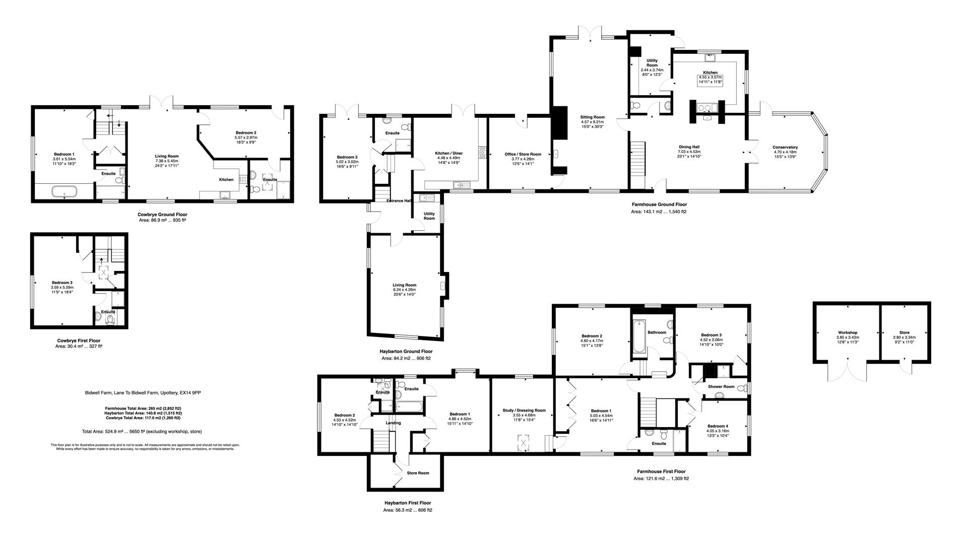 Bidwell Farm, Honiton floorplan