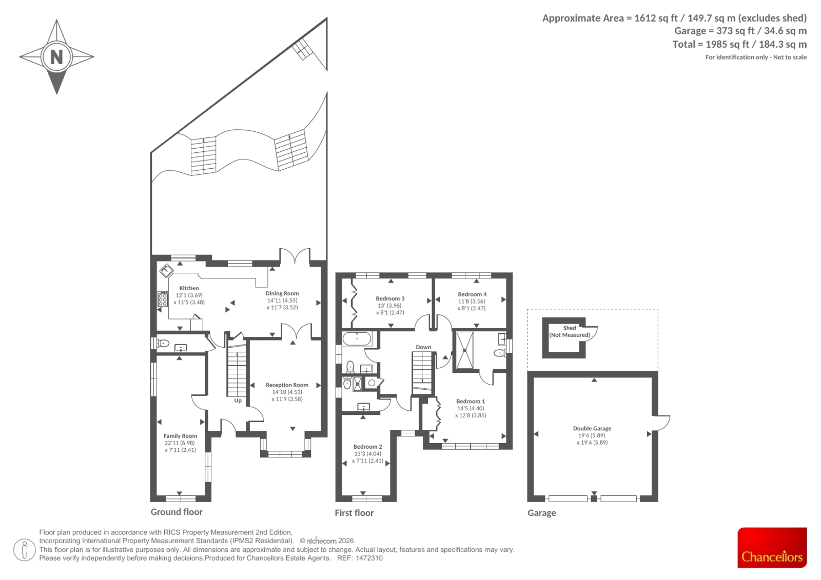 5, Old Beggarwood Lane, Basingstoke floorplan