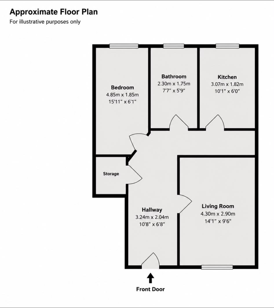 Duvall court, merton road, slough floorplan
