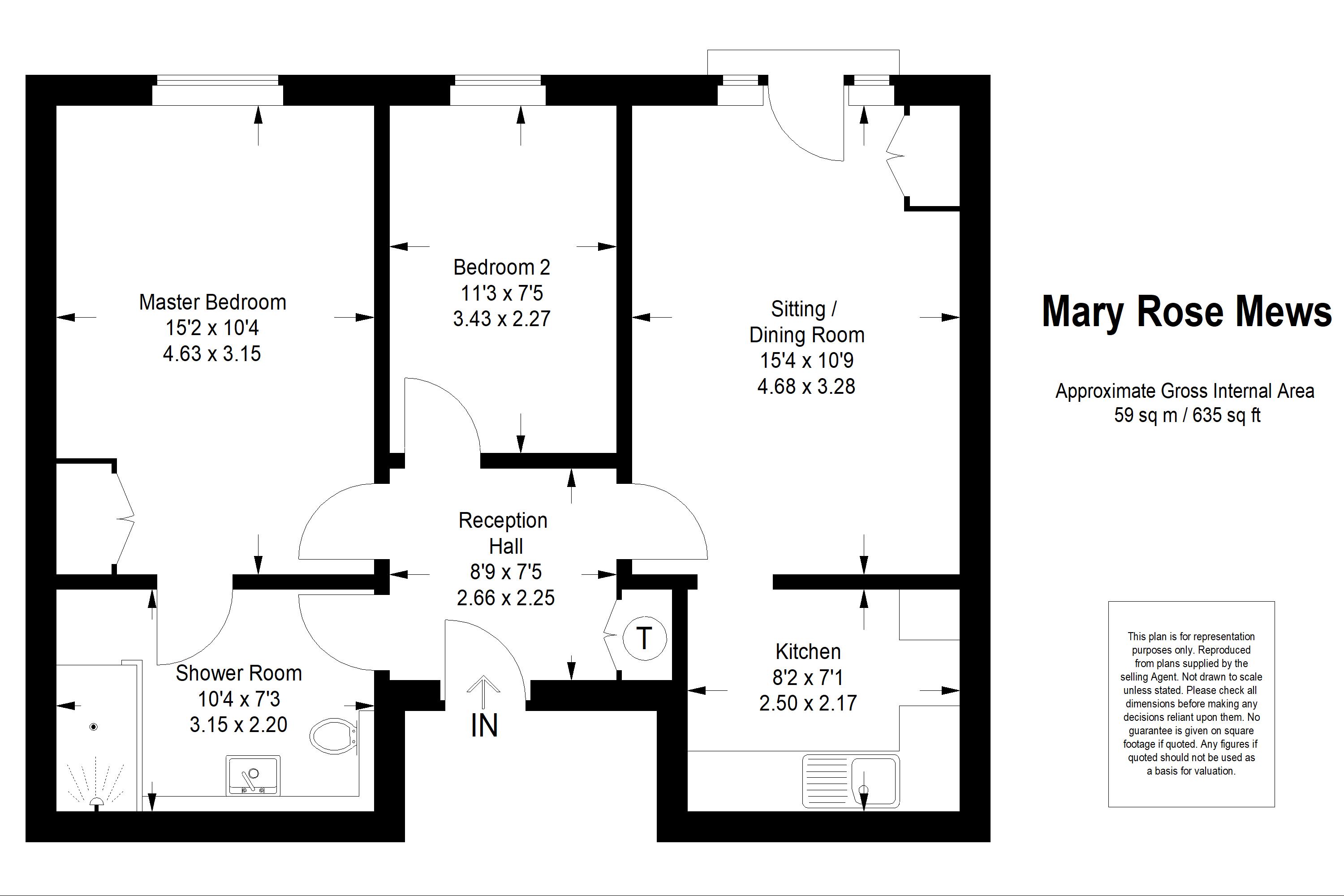 2 Bedrooms  for sale in Mary Rose Mews, Adams Way, Alton, Hampshire GU34