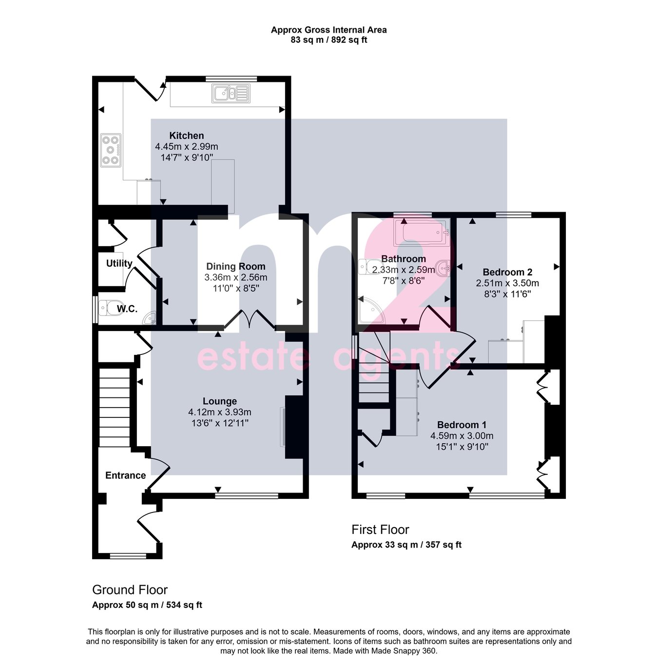 41, Lodge Avenue, Newport floorplan