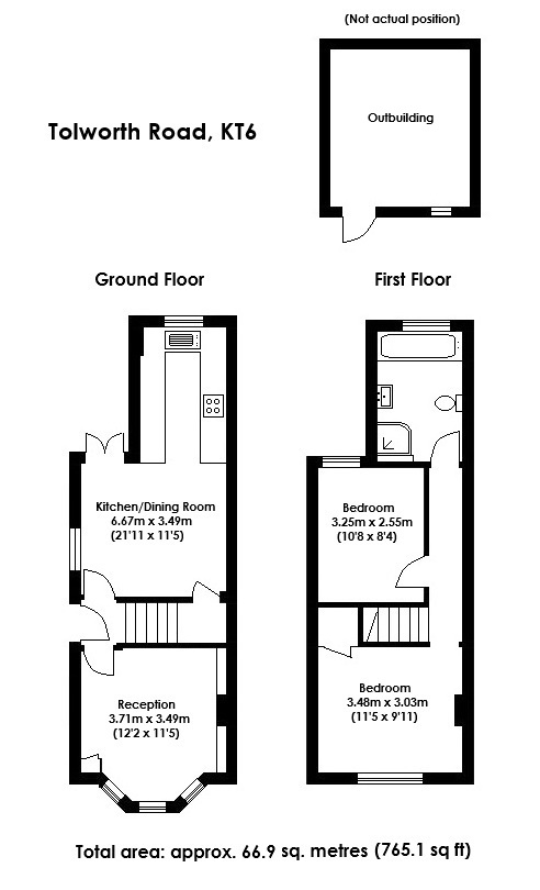 51, Tolworth Road, Surbiton floorplan